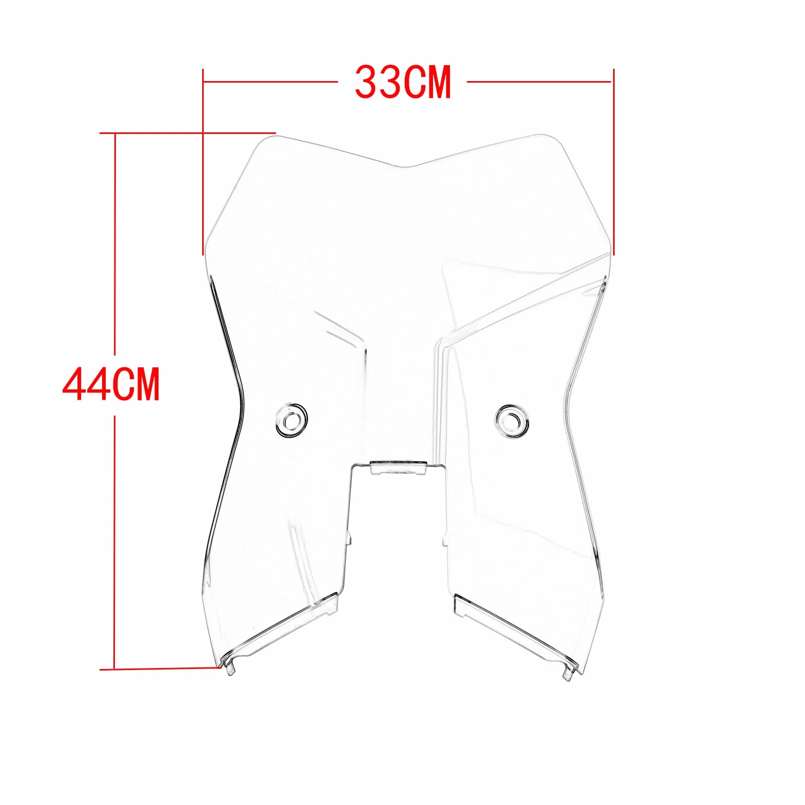 Szyba przednia K-T-M 390 Adventure 2020-2023 (lekki dym)