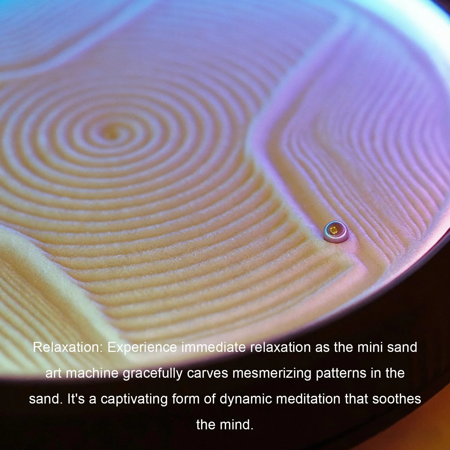 Dpofirs Drift Sandscape, Sand Art Zen Garden, Ruchomy Piasek Art Dekoracyjny Sandscape, Sand Display do Kreatywnego Wystroju Domu