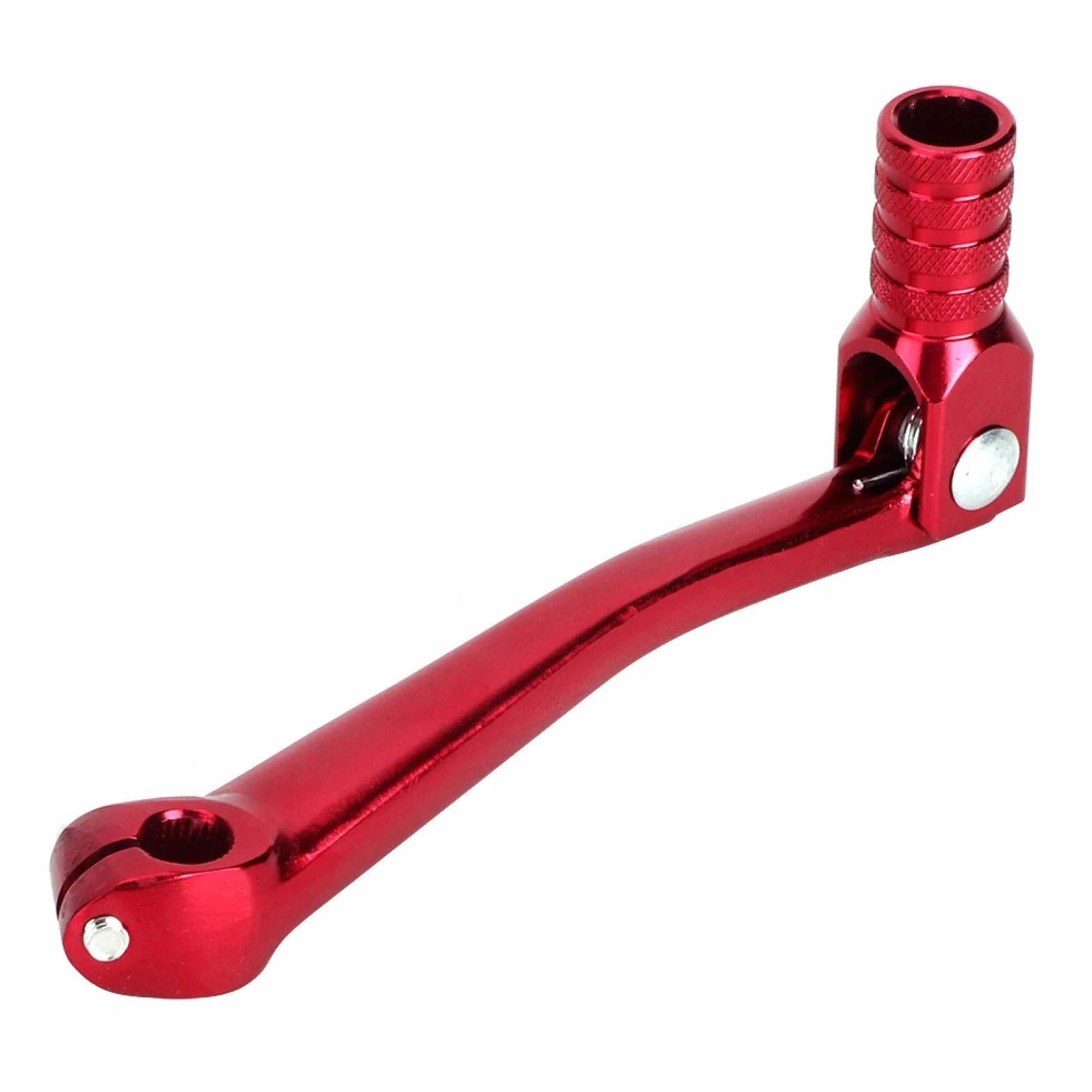 KIMISS Czerwona aluminiowa dźwignia zmiany biegów 15 cm x 6,5 cm do motocykla