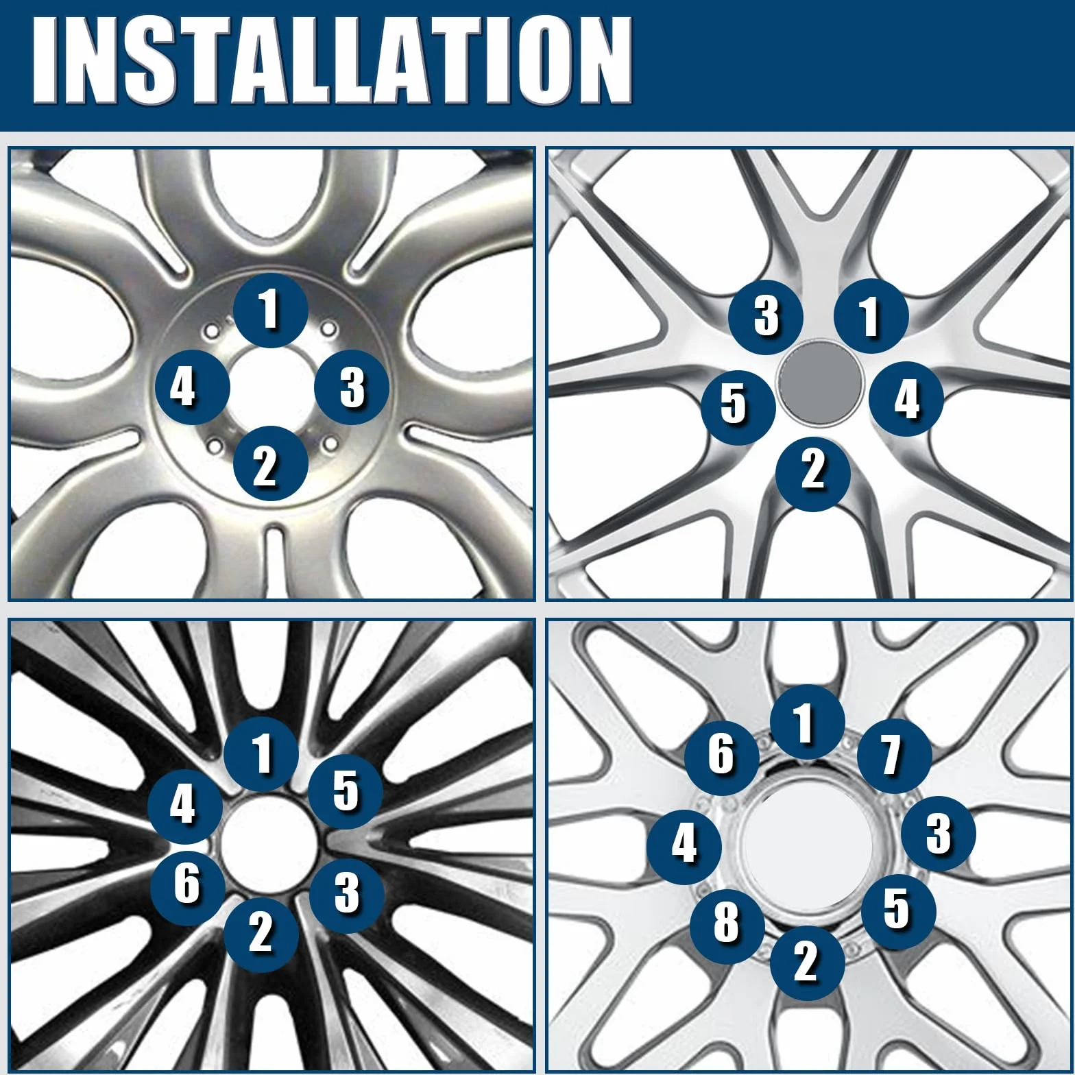 Nakrętki do kół M12 x 1,5 x 27 mm taśma stożkowa SW21 kompatybilne z Hyundai, KIA, Mazda