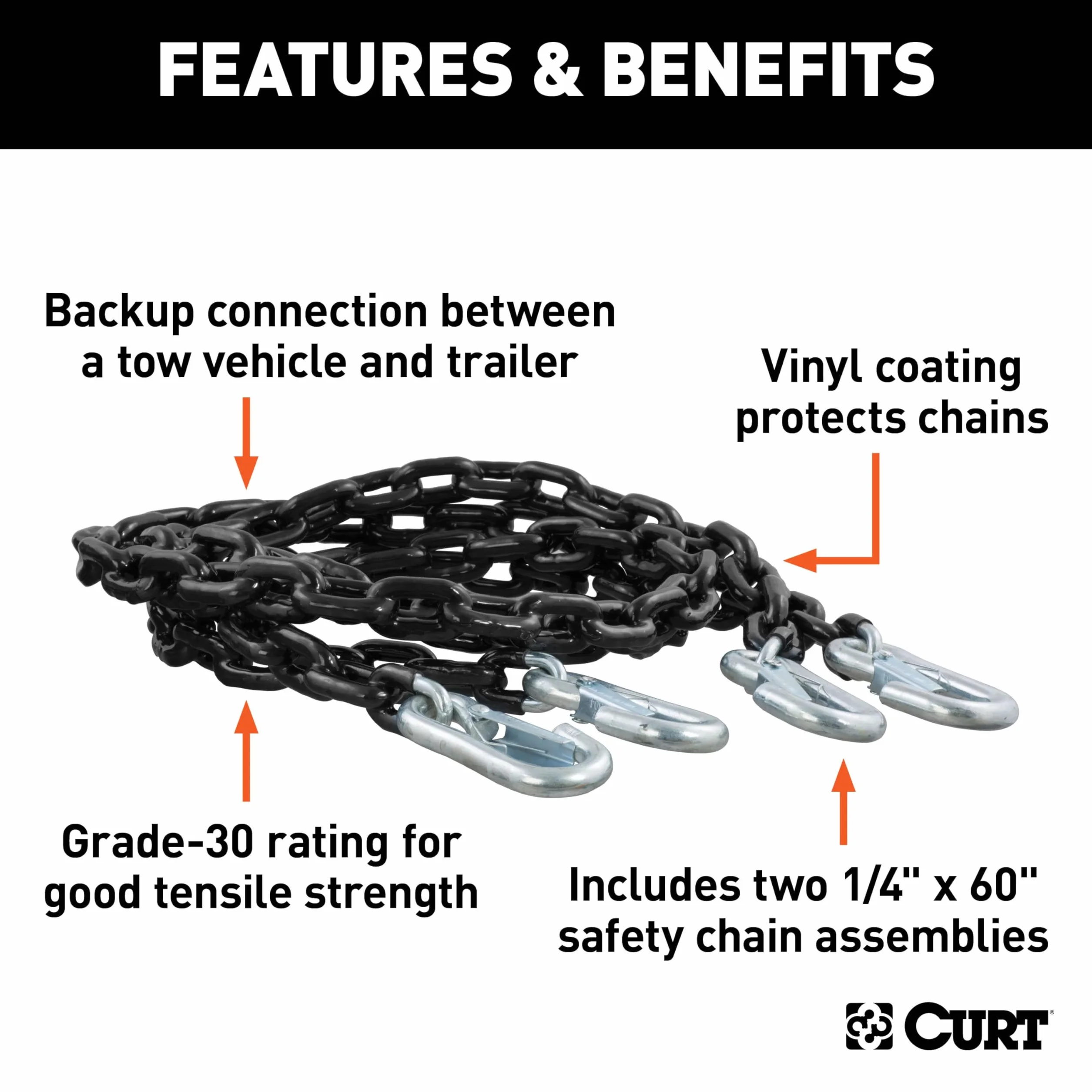 CURT MANUFACTURING INC. 19749 Tow Bar Black