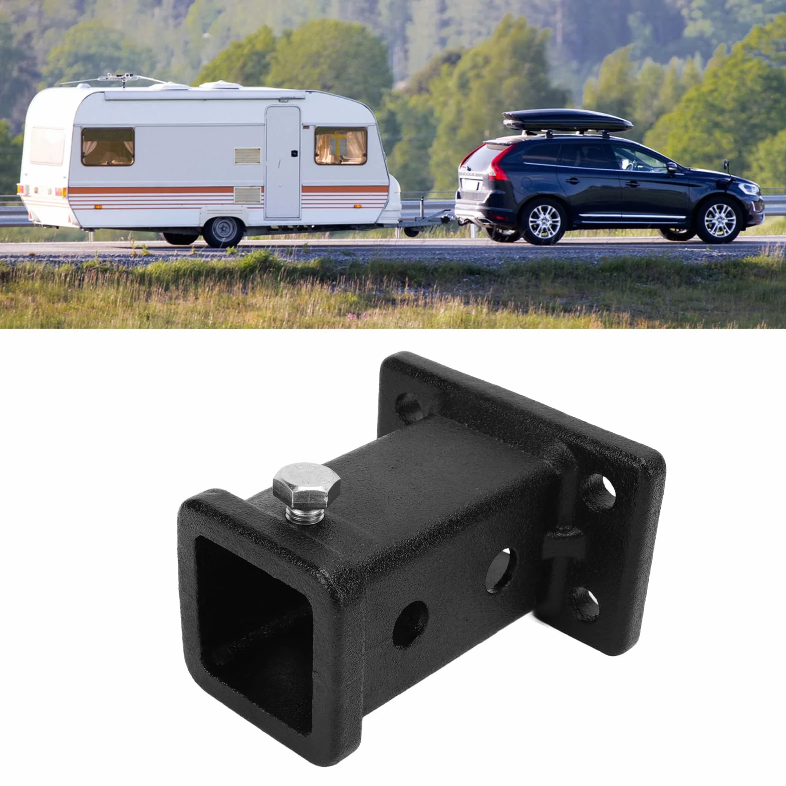 Adapter haka holowniczego, przykręcana rura odbiorcza 5 cm, uniwersalny do pickup