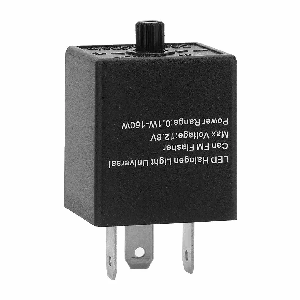 Przekaźnik kierunkowskazów 3-pinowych, LED, 12 V, 24 V, 3-biegunowy, regulowany kierunkowskaz, przekaźnik do samochodów, motocykli