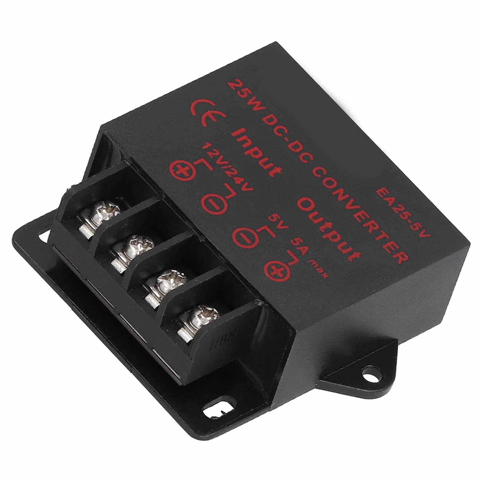 EA25-5V 12V do 5V 5A Zasilacz Samochodowy LED 25W Moduł DC 24V Spadek 5V Zmodyfikowany Samochód Moduł Transformatora Zasilającego