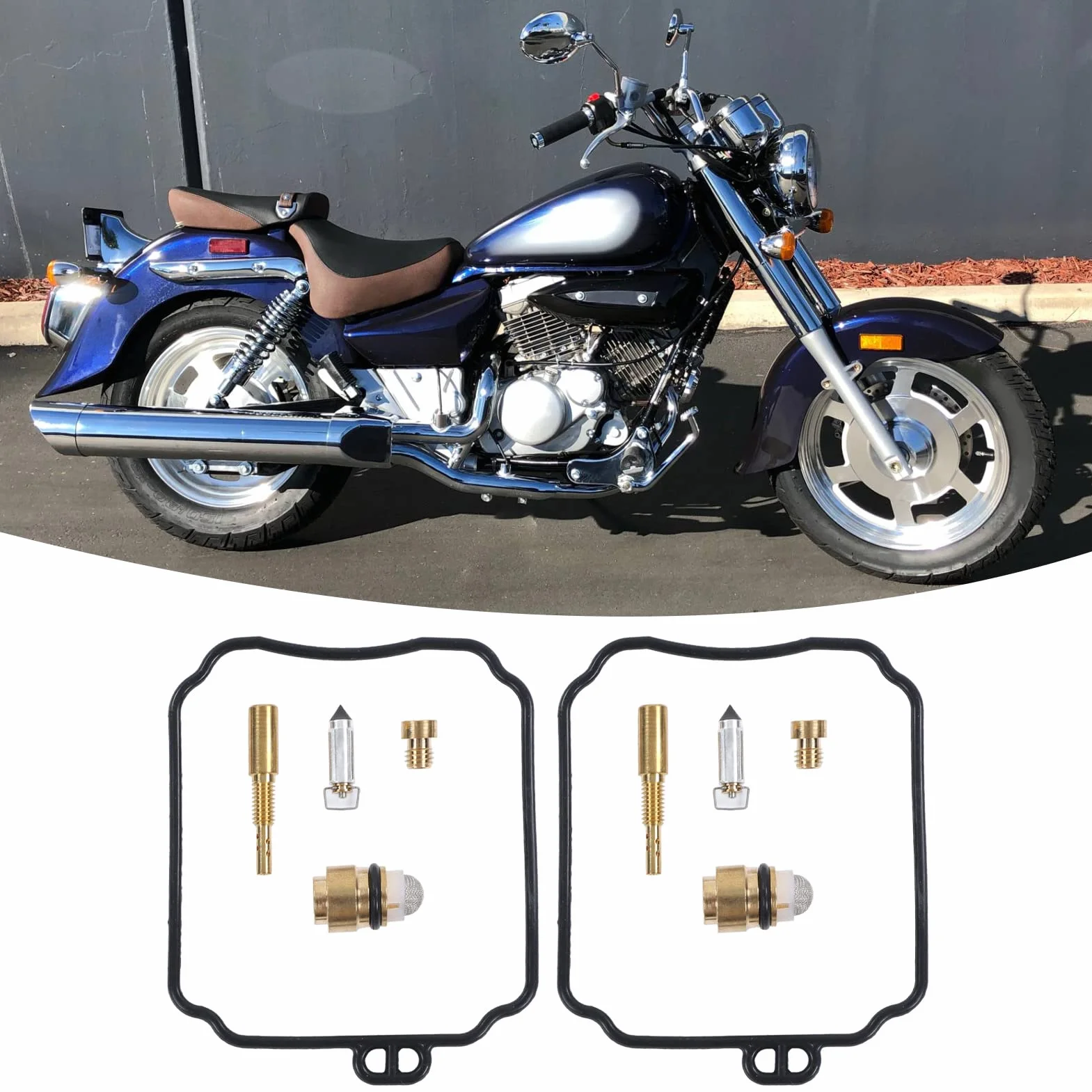 Zestaw do Regeneracji Gaźnika， Zestaw Naprawczy Gaźnika Metal Rubber Carb Rebuild Zestaw Naprawczy Wymiana dla Hyosung GV 250