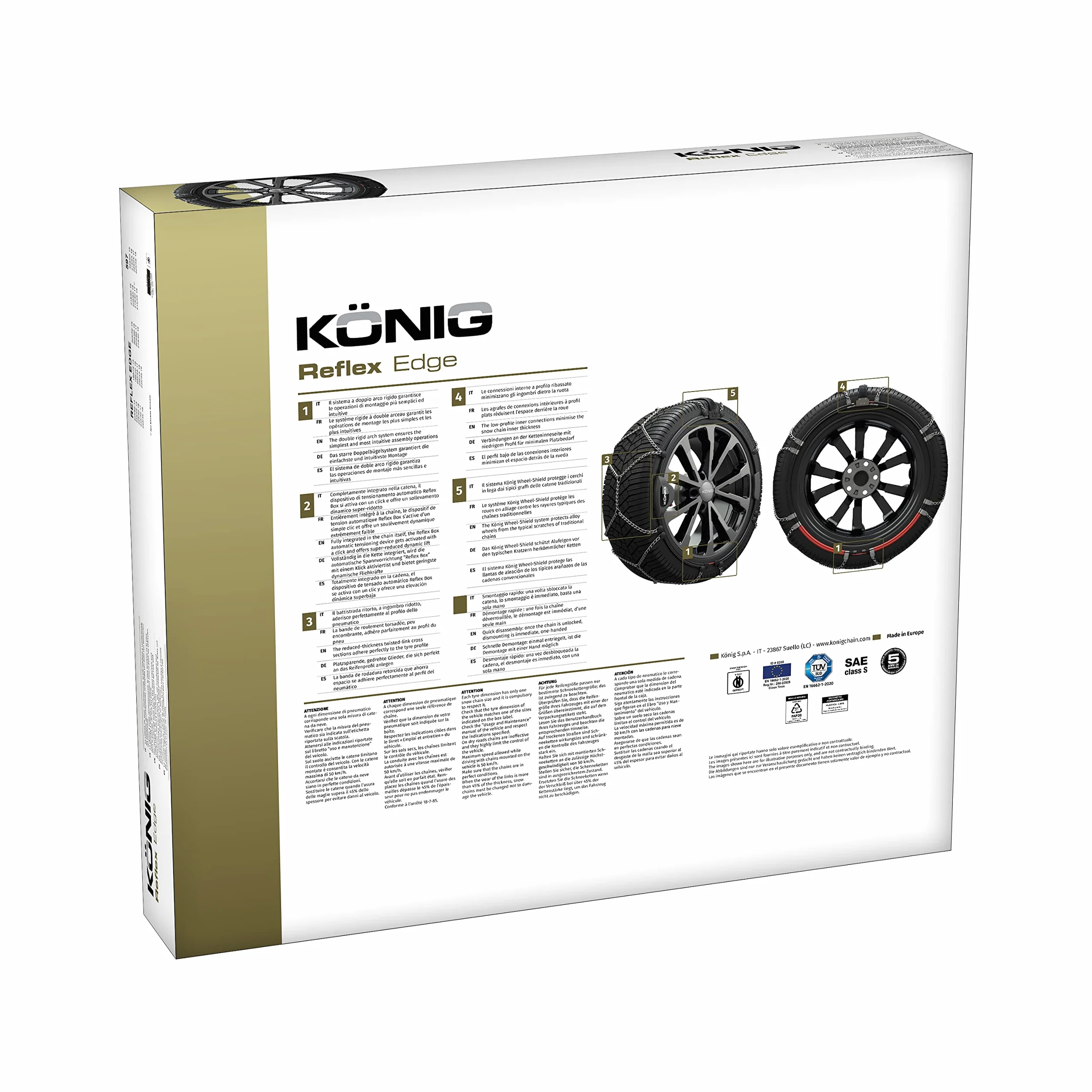 KÖNIG Łańcuchy śniegowe Reflex Edge 602