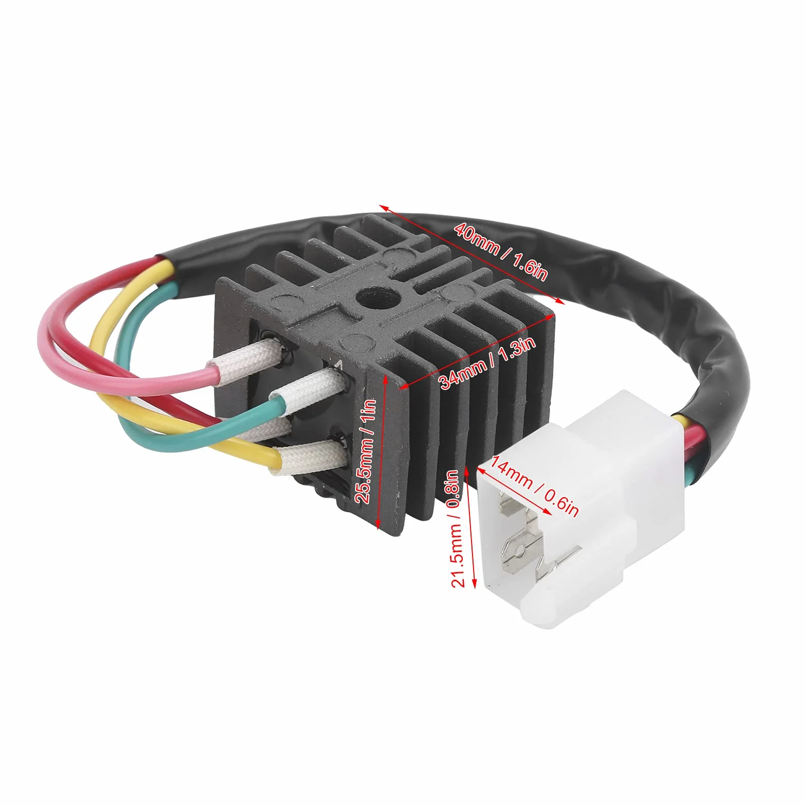 Prostownik Diodowy 31700-107-782 Pasuje do Hondy 75K/MT250/CB350G/CL350K Stop Aluminium + ABS