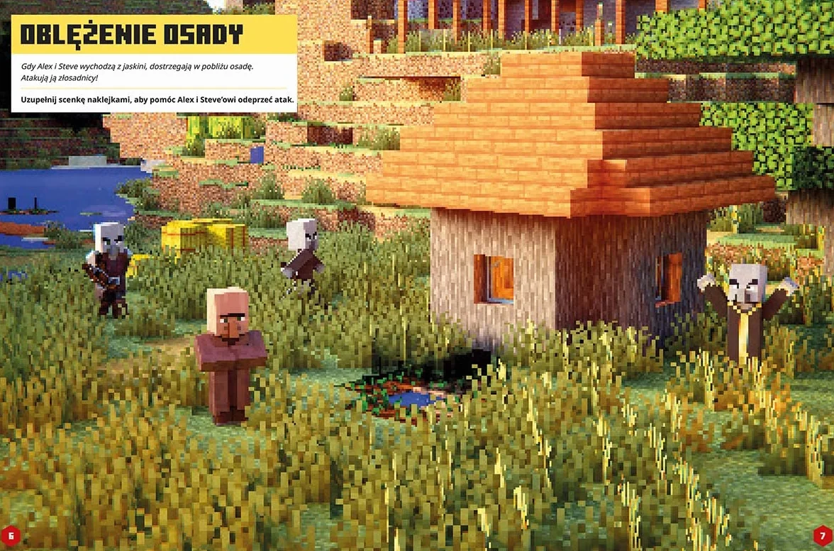 Minecraft. Naklejkowa przygoda. Poszukiwacze skarbów