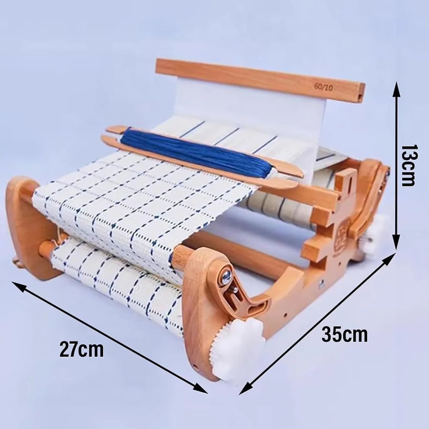 Drewniany Zestaw Do Tkania Multi-Craft, Domowy Zestaw Do Tkania, Ręcznie Robiony Miniaturowy Krosno Z Grzebieniem I Szpulką, Regulowana Gęstość Tkania Dla Dzieci, Dorosłych I Początkujących