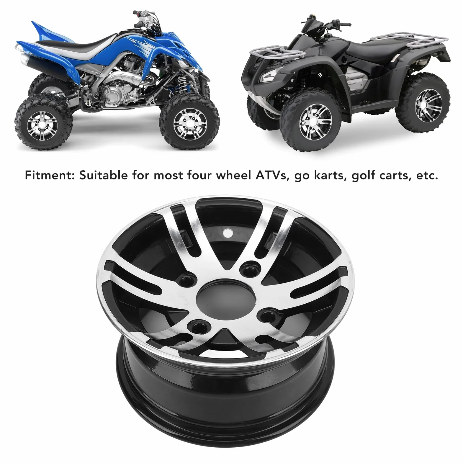 Felga ATV 10 cali Aluminium Uniwersalna Przednie Koło