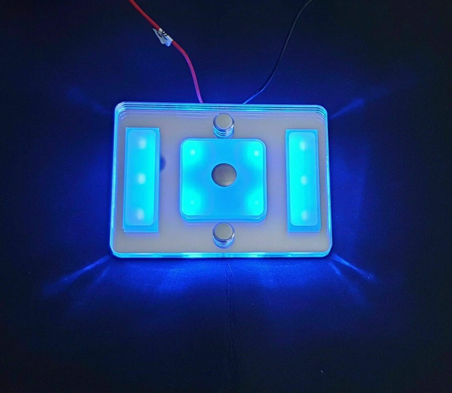 Lampa Sufitowa plafon LED 12V 24V wewnętrzna do montażu powierzchniowego do Kampera, Przyczepy Kempingowej Łodzi w Kolorze Srebrnym z Lustrzanym Wykończeniem