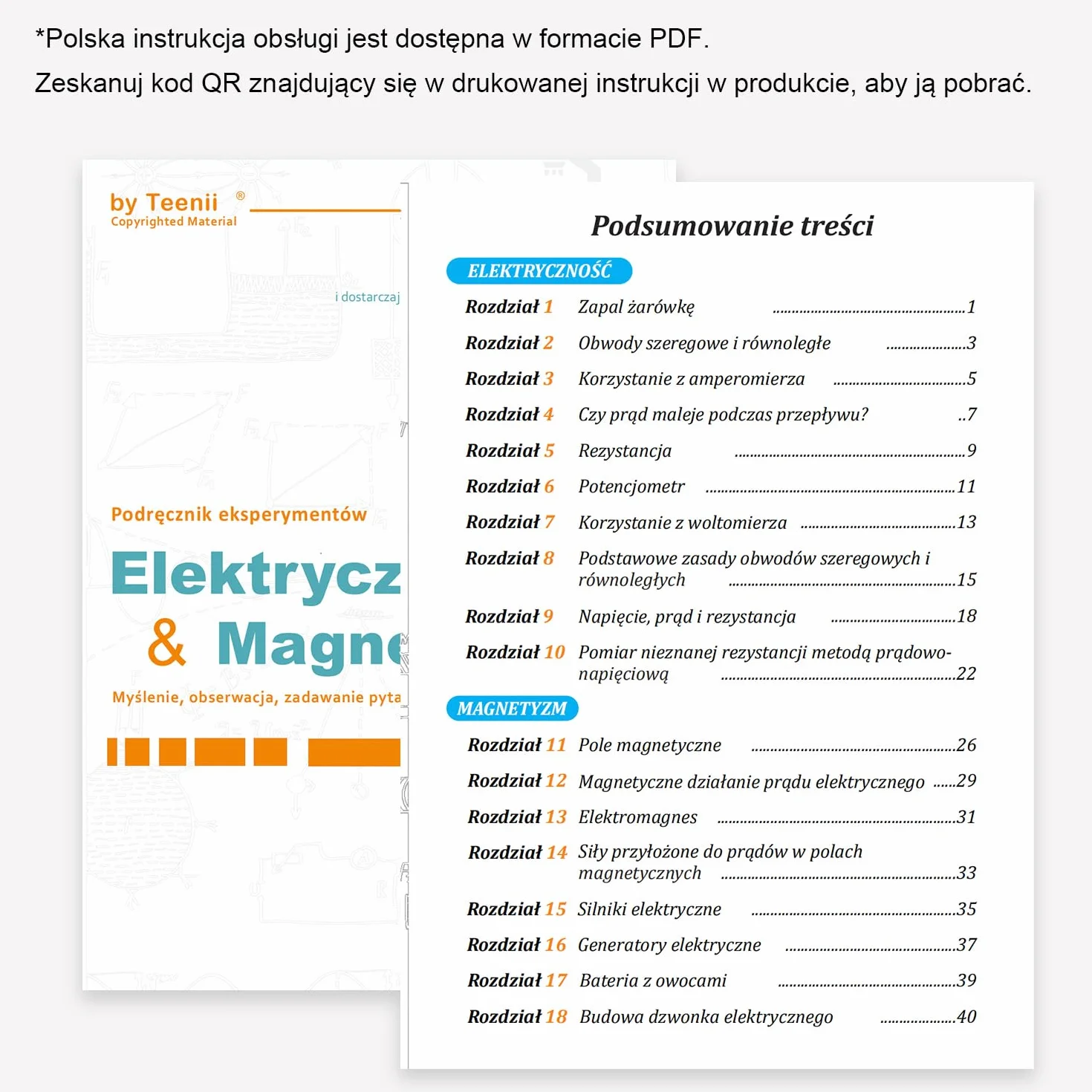 Teenii Zestaw Naukowy Elektromagnetyzmu dla Dzieci 8-16 Lat, Zestaw Eksperymentów Fizycznych STEM z Silnikiem, Elektromagnesem i Obwodami, Nauka Elektryczności i Magnetyzmu