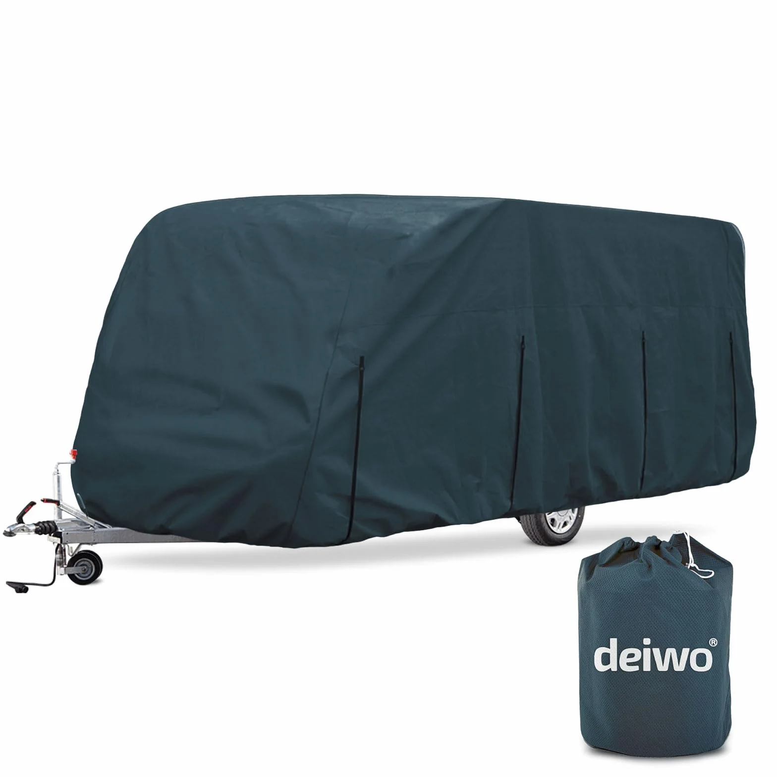 Deiwo Essential pokrowiec ochronny do przyczep kempingowych 550-670 x 220 x 250 cm