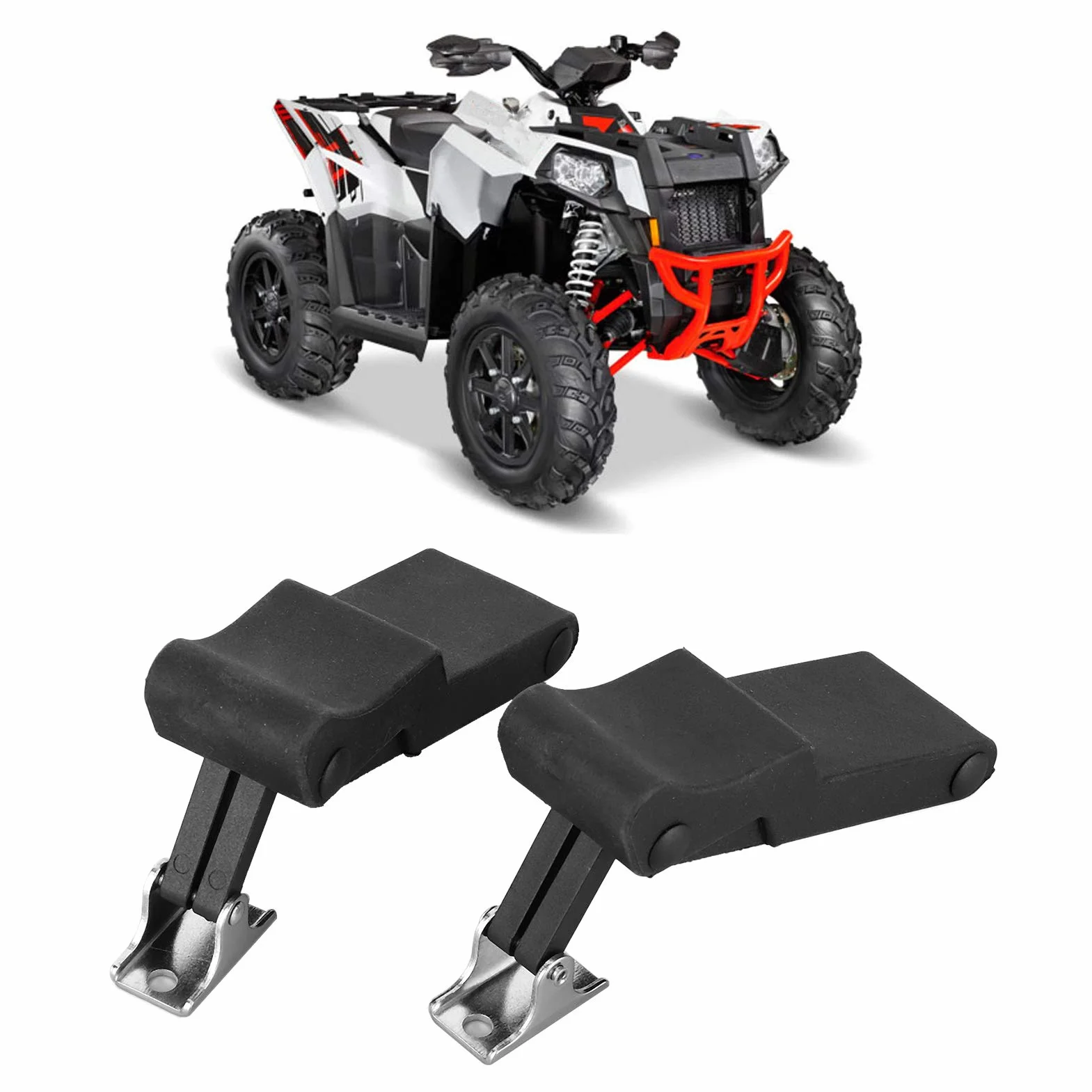 Przedni stojak do przechowywania gumowy zatrzask, 2 szt. gumowy zatrzask do przechowywania pasuje do Sportsman 450 570 850 Touring ETX 7081927