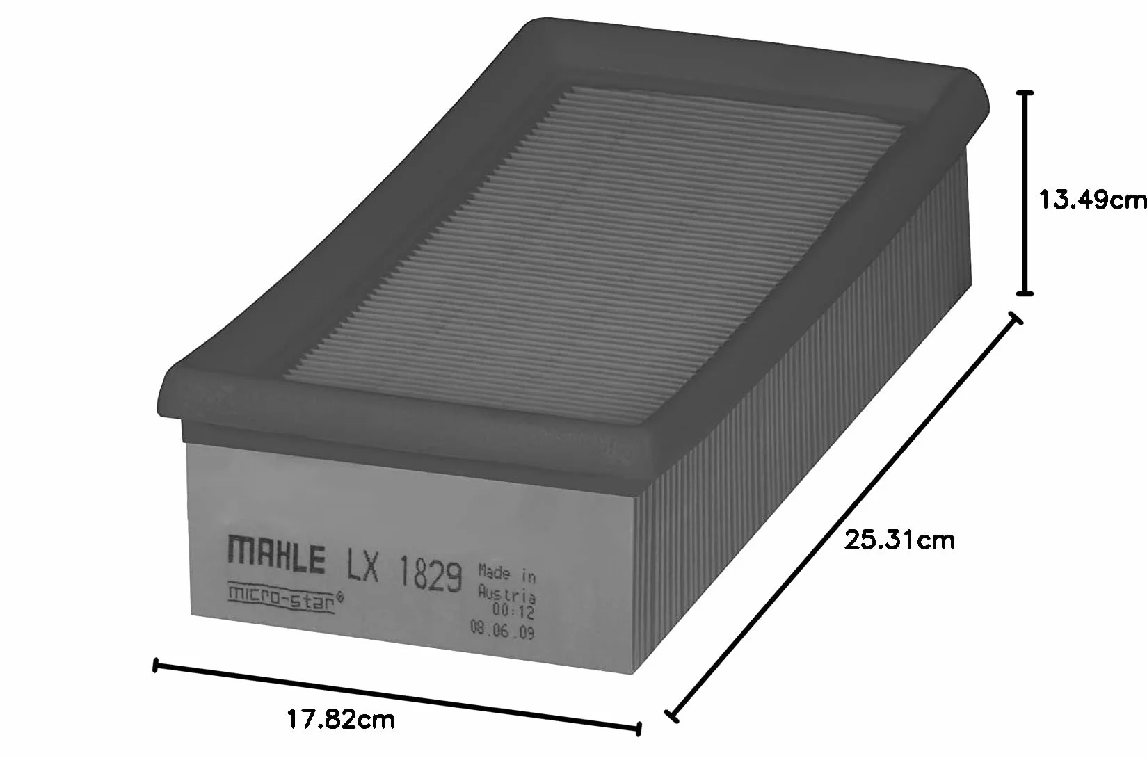 Filtr powietrza MAHLE LX 1829 Wkład filtra