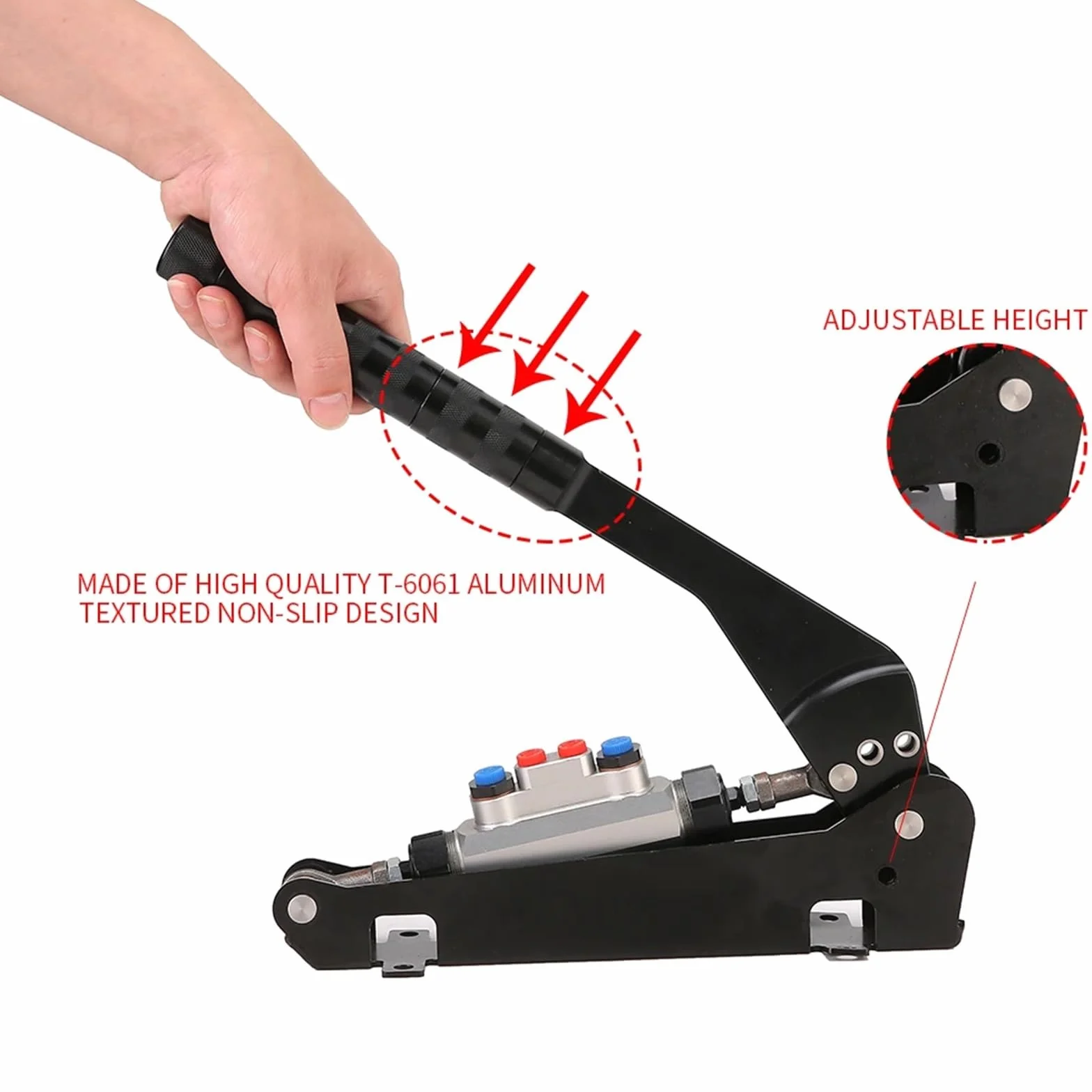 płyta do hamulca ręcznego 4-liniowy hydrauliczny hamulec ręczny do dźwigni zmiany biegów RACE/Rally z podwójnym głównym cylindrem 0,75 RS-HB021