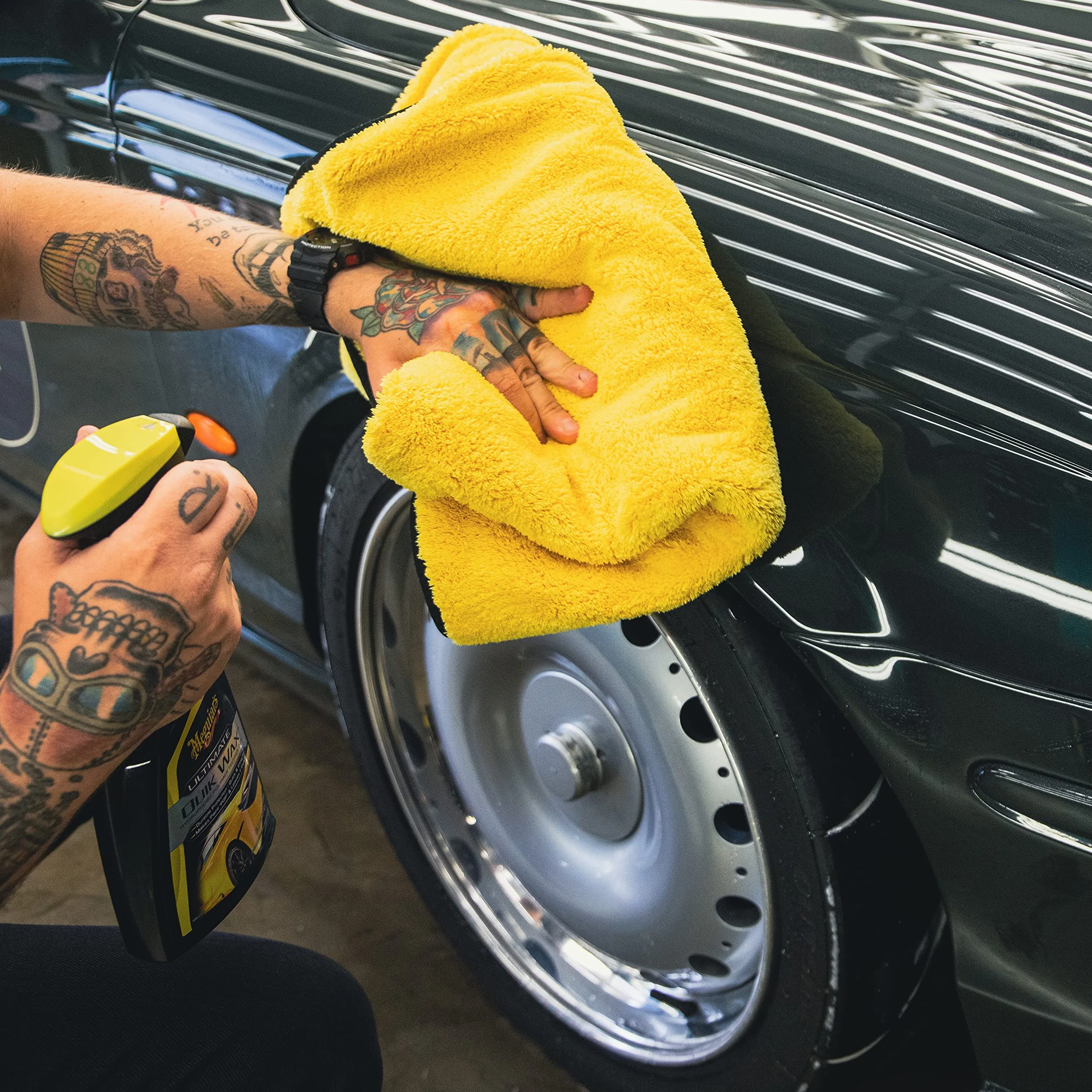 Meguiar's G200916EU Ultimate Quik wosk w sprayu 473 ml, do wykończenia na wysoki połysk