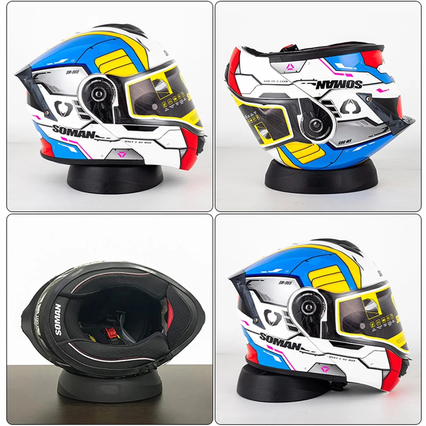 Uchwyt na kask motocyklowy uniwersalny akcesoria do kasków