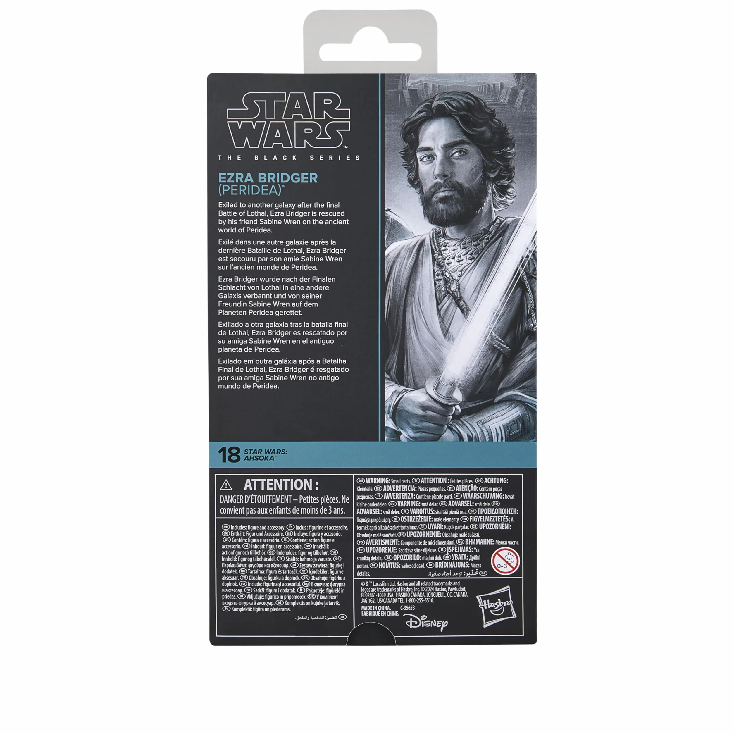 Star Wars The Black Series Ezra Bridger (Peridea), Ahsoka kolekcjonerska figurka premium 15 cm