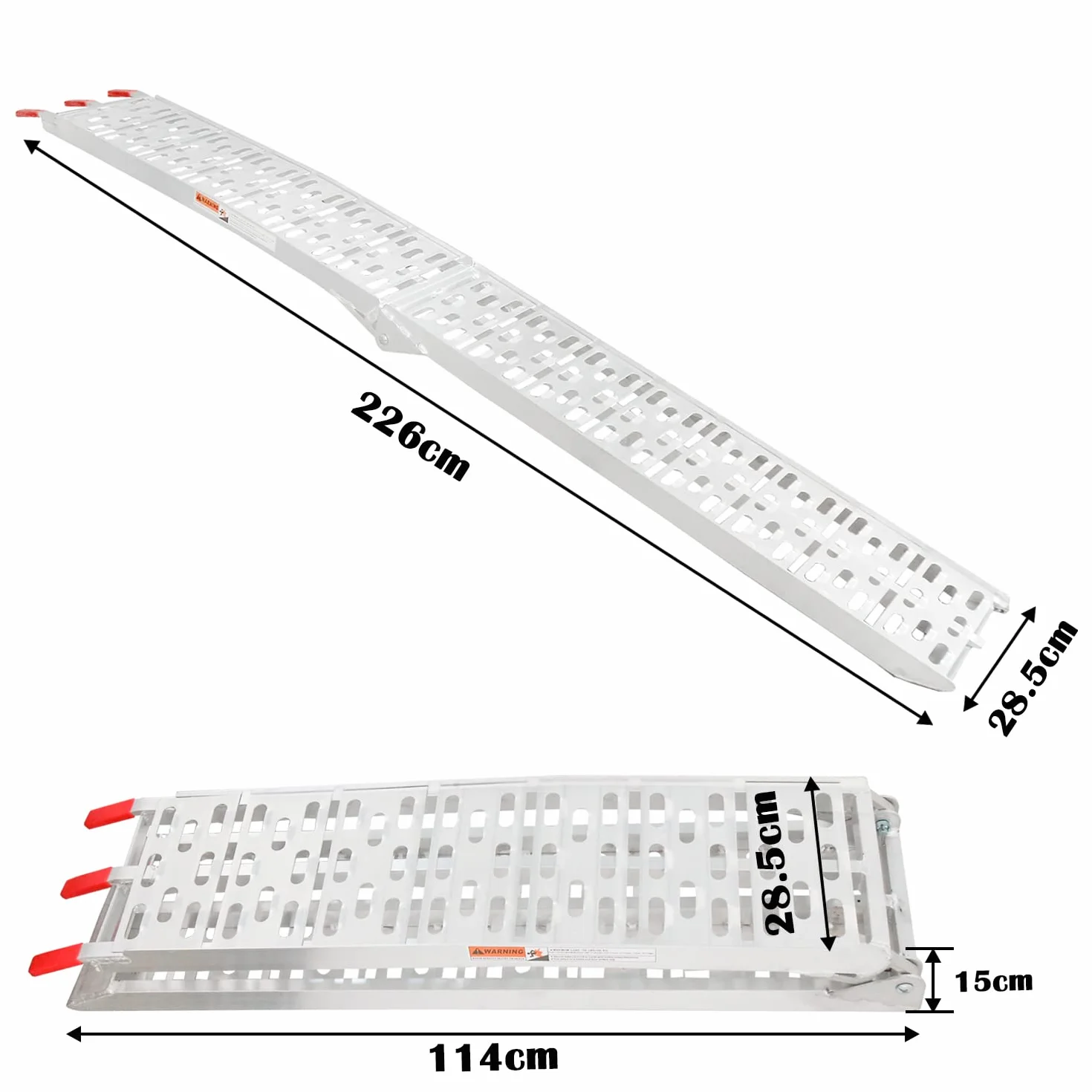 Sonnewelt Rampa najazdowa aluminiowa 226 cm 340 kg składana antypoślizgowa do motocykla ATV quada
