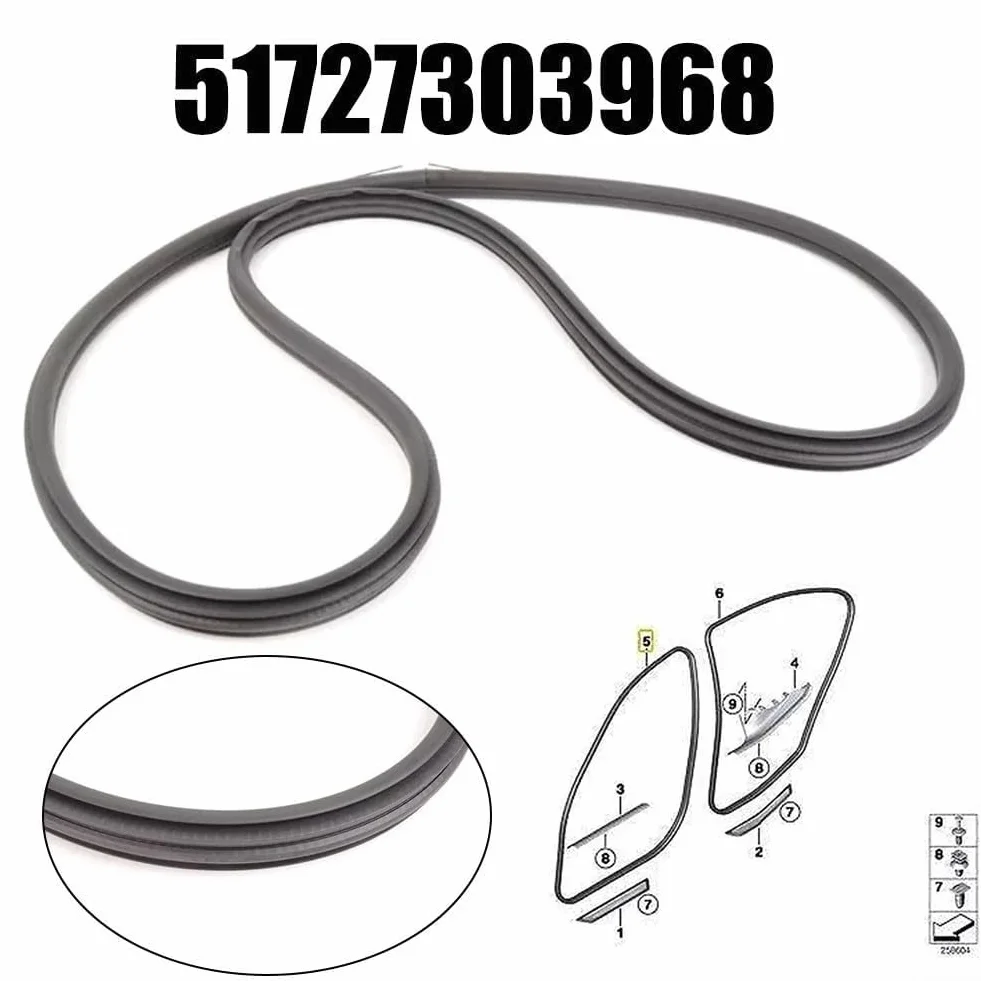 Uszczelka nadwozia drzwi przednich do BMW dla F30 dla F31 dla F80 dla serii 3 2011-2019 Wymień 51727303968 listwa uszczelniająca do przedniej pokrywy silnika samochodowego