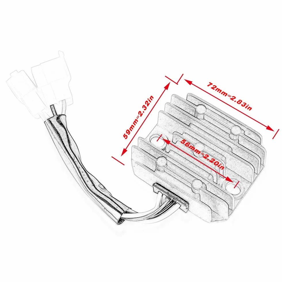 Prostownik regulatora napięcia do Yamaha SR250 SR250G SR250TH SR250H SR250J SR250 Classic XT550 3Y6-81960-A0 3Y6-81960-01