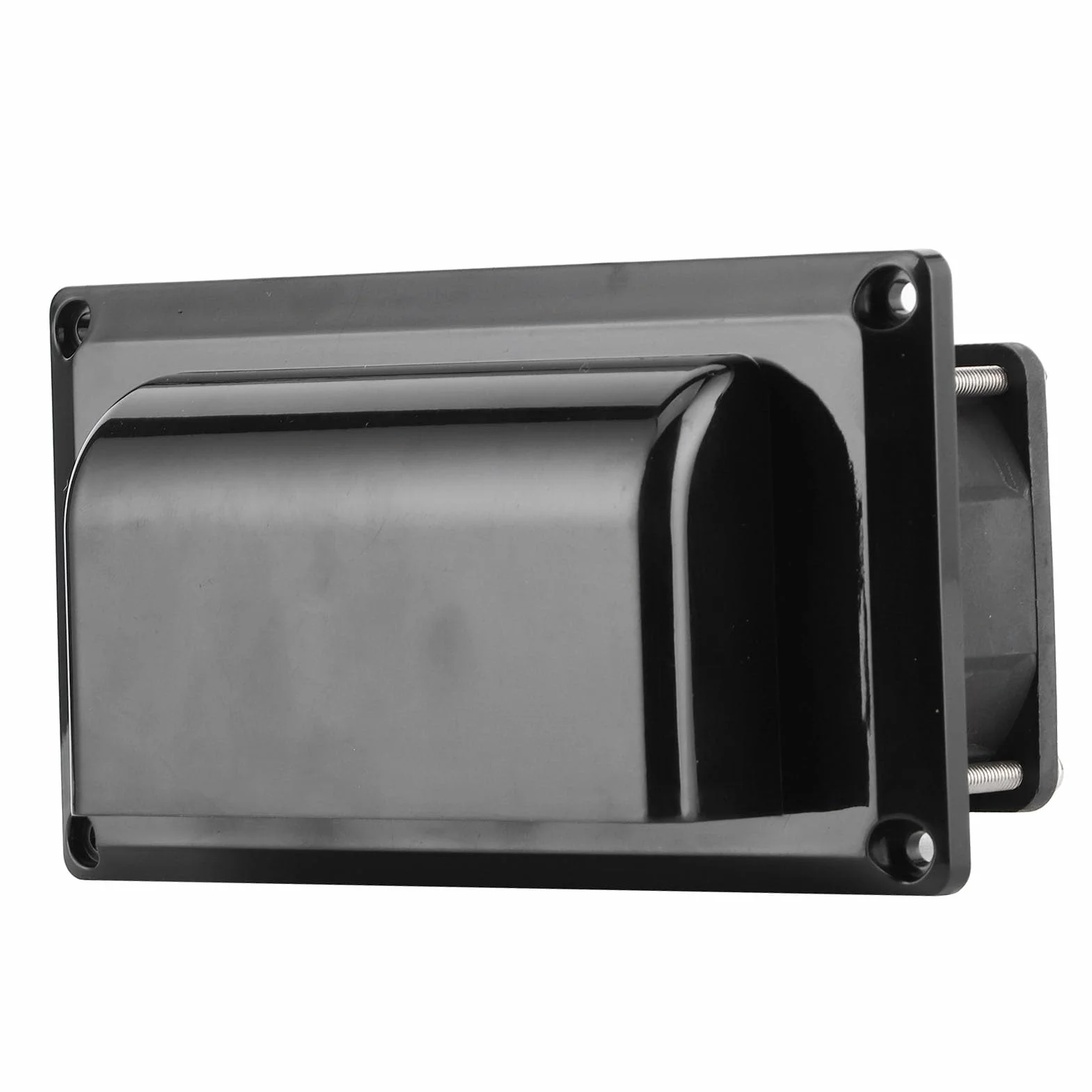 12V Boczny Nawiewnik Wentylacyjny Wentylator Wyciągowy Przyczepa Kempingowa RV, Biały, ABS, 25W, Uniwersalny do Wszystkich Otworów Dachowych, Niski Poziom Hałasu, z siatką Wewnątrz