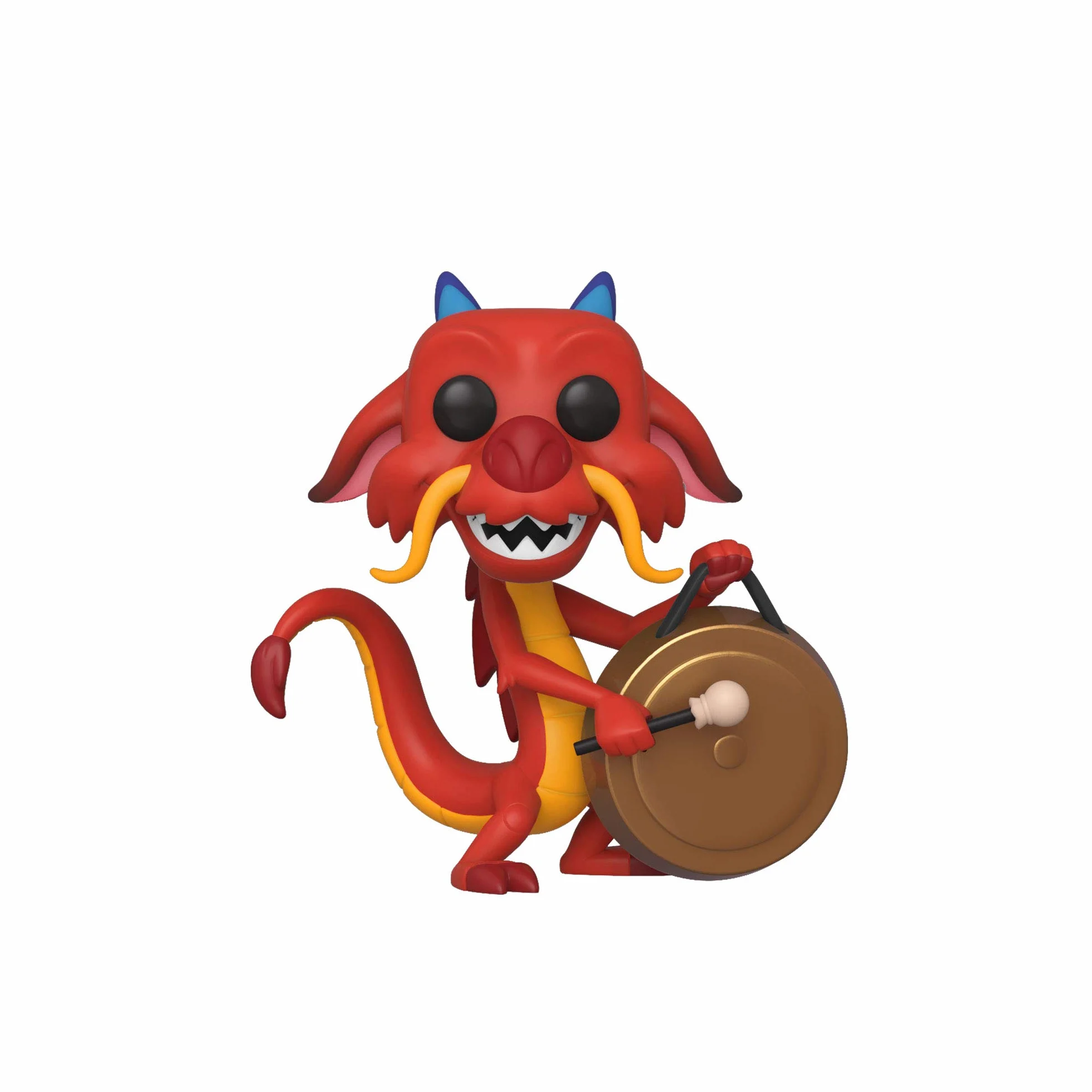 Funko POP! Disney: Mulan - Mushu With Gong - kolekcjonerska figurka winylowa - pomysł na prezent - oficjalny towar - zabawki dla dzieci i dorosłych - fanów filmów - figurka modelki dla kolekcjonerów i wystawowych