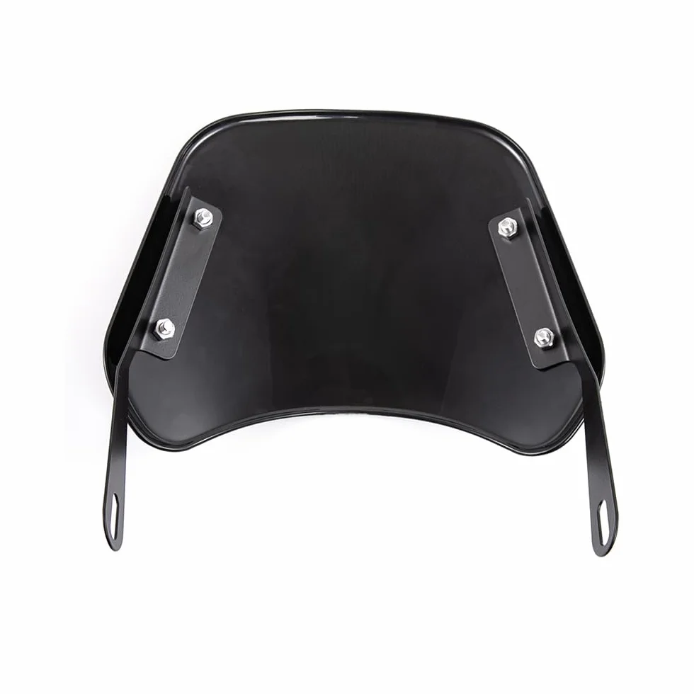 Uniwersalna osłona na przednią szybę motocyklową, owiewka do reflektorów motocyklowych o przekątnej 15 cm – 7", kolor czarny