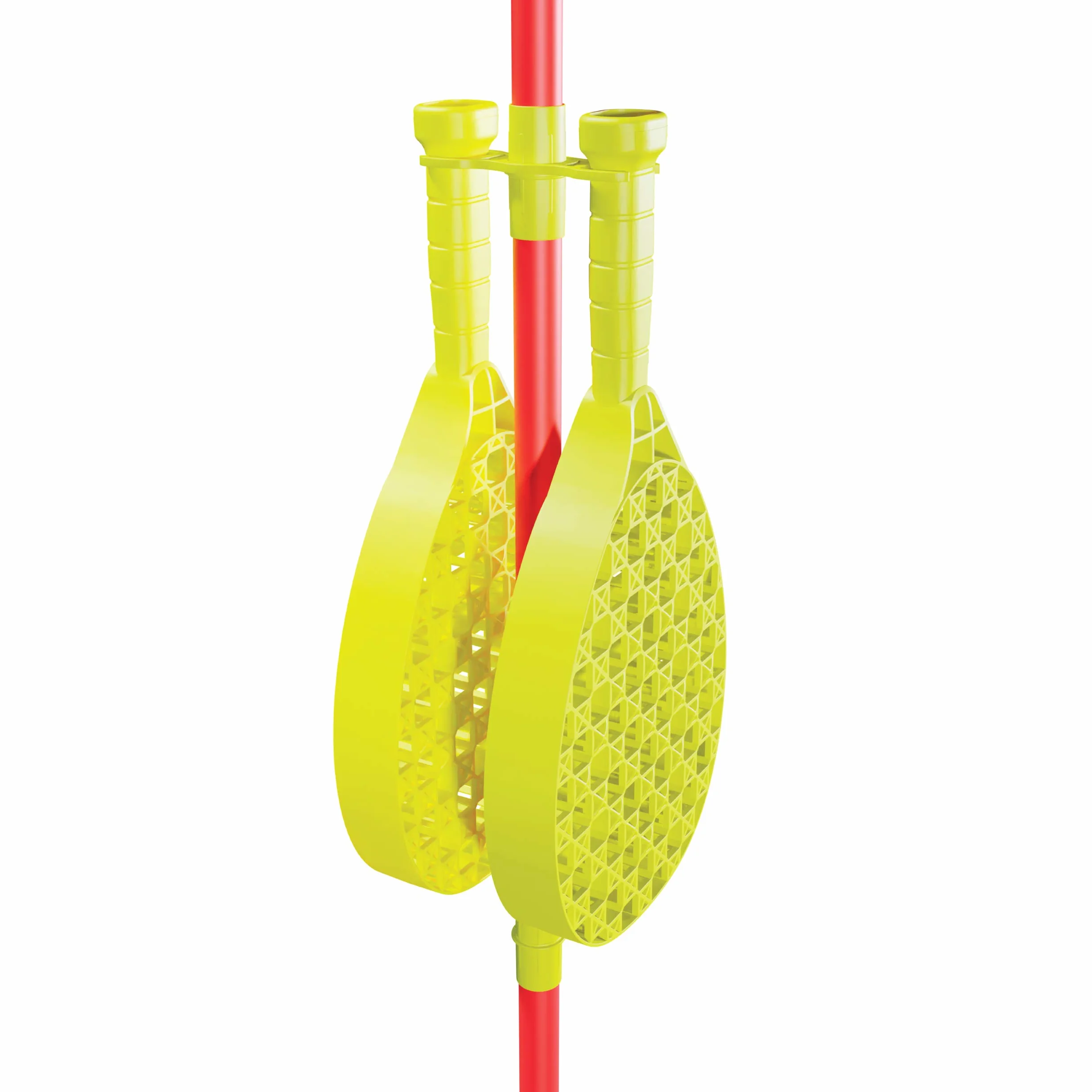 Swingball Classic Original | Czerwono-żółty | Zajęcia na świeżym powietrzu | Tradycyjny zestaw z słupkiem w ziemi | Prawdziwa piłka tenisowa i 2 kije mistrzowskie | Odpowiednia od 5 lat