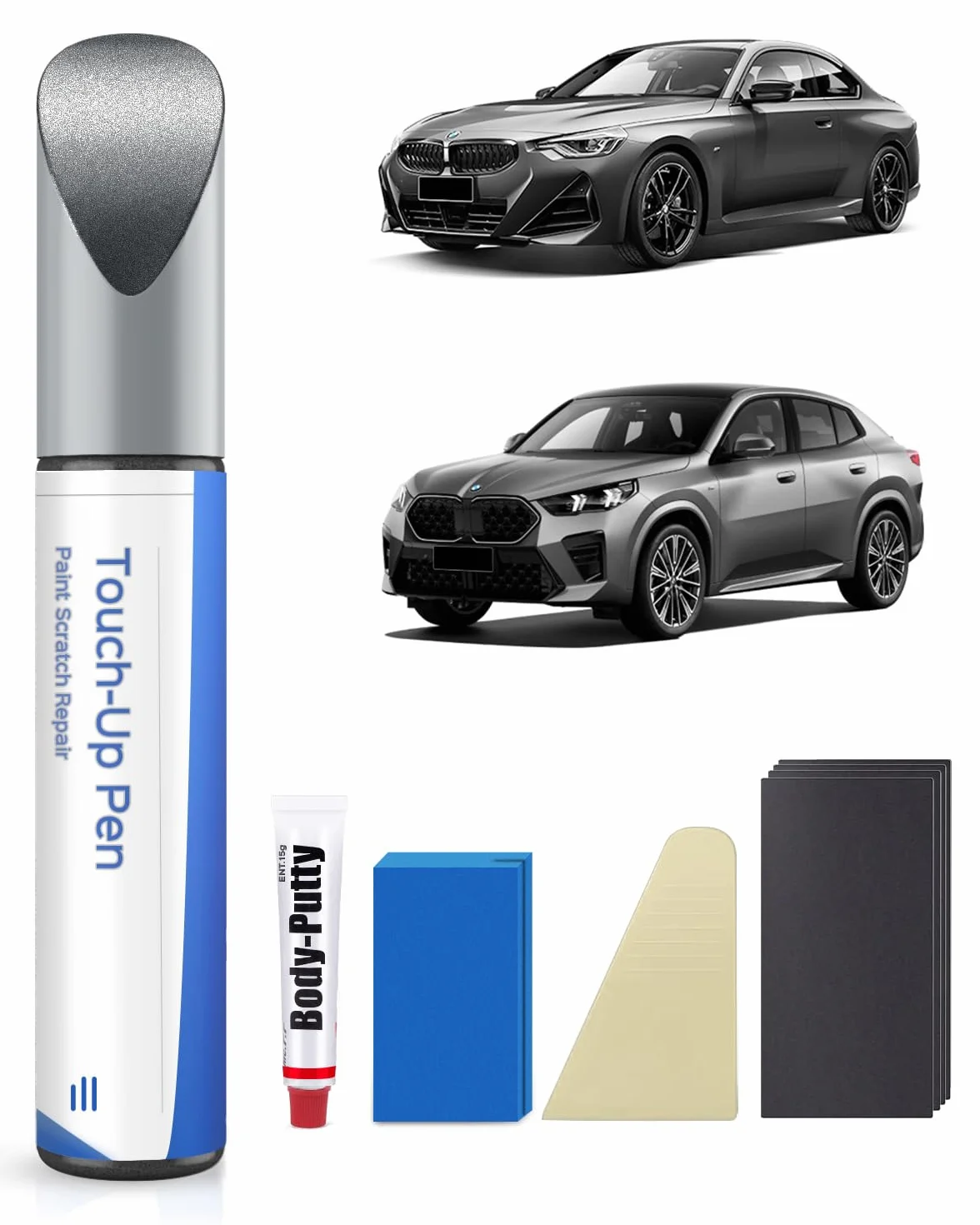 B39 zestaw pisaków do lakieru metalicznego do BMW X2/2 Series Tourer – dokładne dopasowanie do chipów i zadrapań