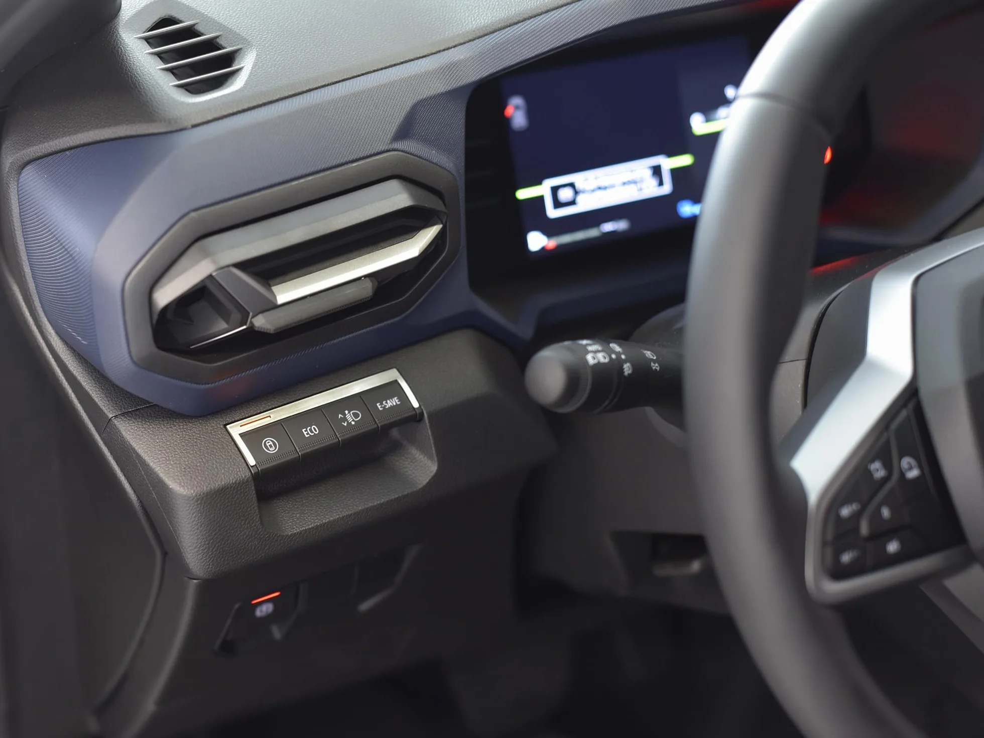 Dacia Duster III 3 P1310 stalowa ramka dekoracja przełączników 1 lampka kontrolna ze stali nierdzewnej akcesoria tuningowe