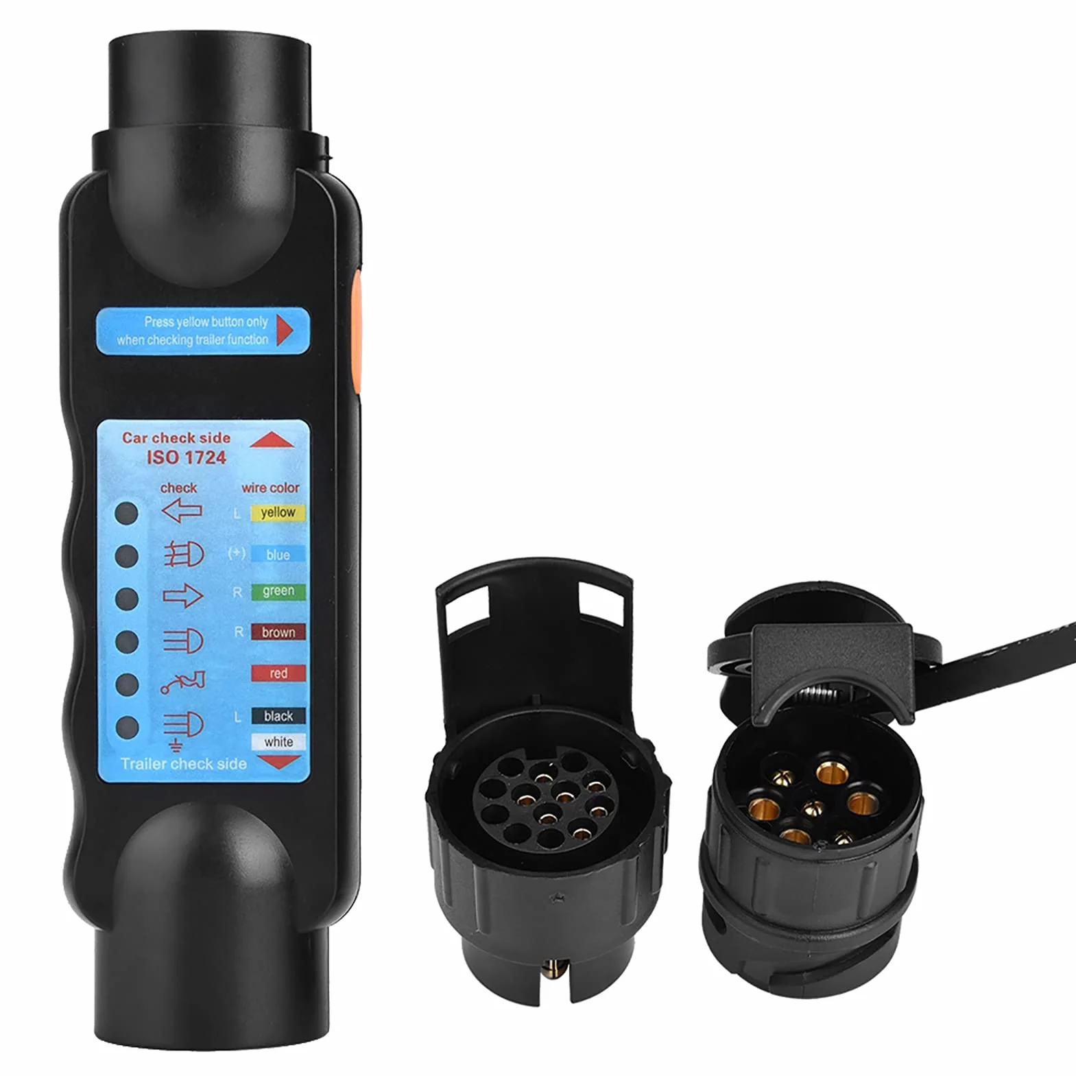 Tester wtyczki przyczepy 7 pin 13 Pin 12 V do europejskich przyczep