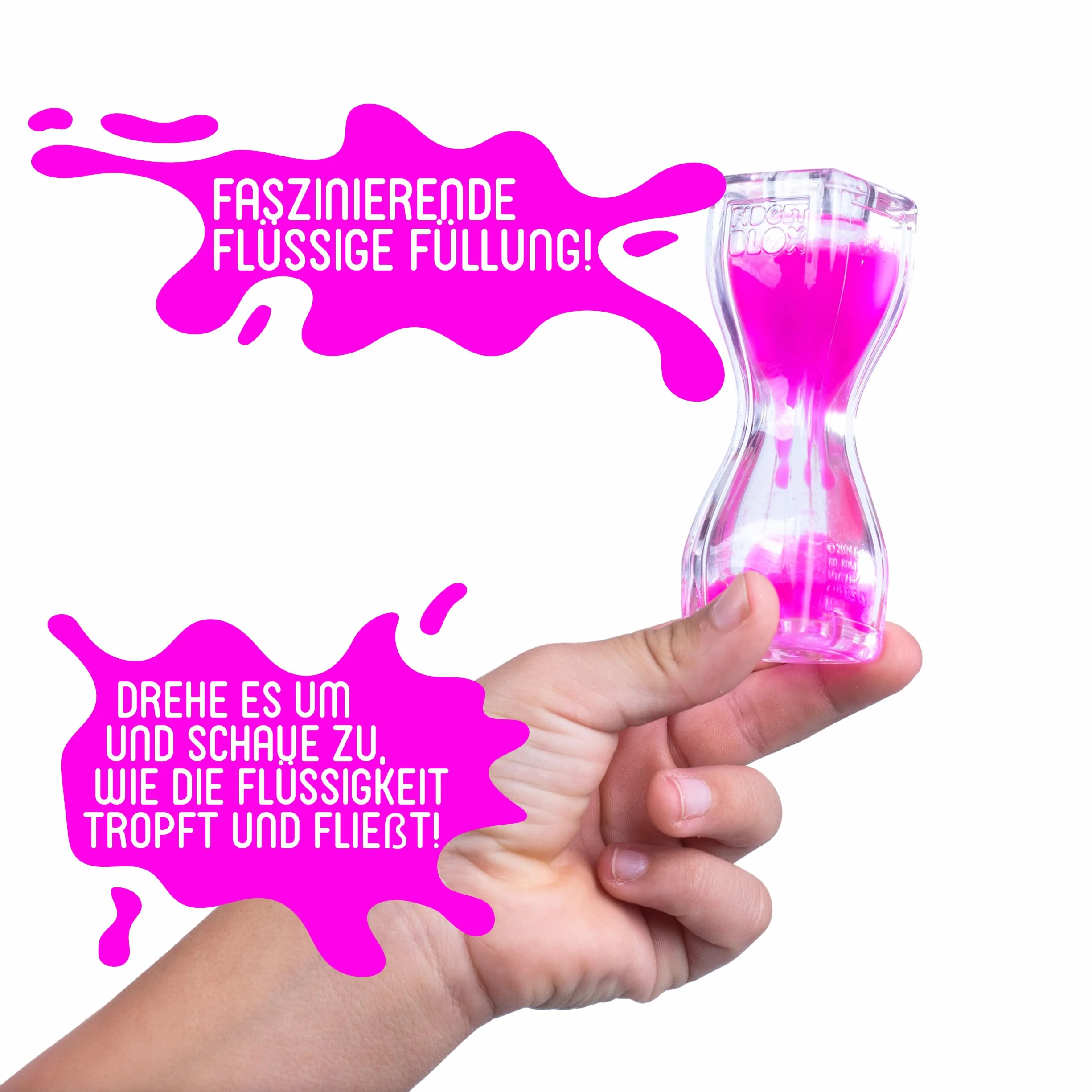 Fidget Blox – 3-pak z klipsem do plecaka, sensacyjne wrażenia sensoryczne, dźwięk, dotyk i wizualny blox Fidget w zestawie, dla dzieci w wieku 5 lat