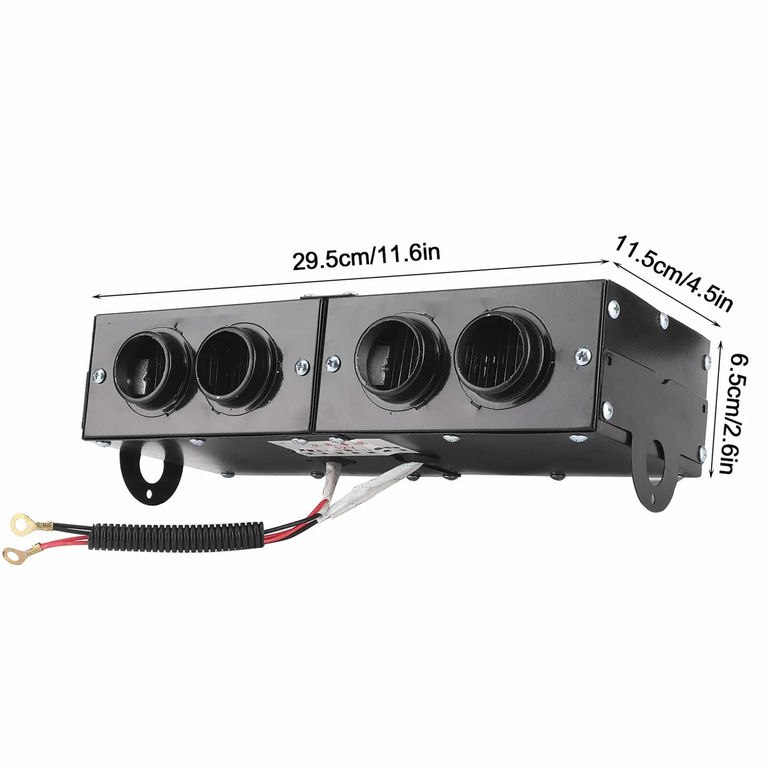 Automatyczna nagrzewnica, odmgławiacz Auto 4-otworowa nagrzewnica z termowentylatorem 12 V Odszraniacz Odmrażacz 150 W / 300 W regulowany