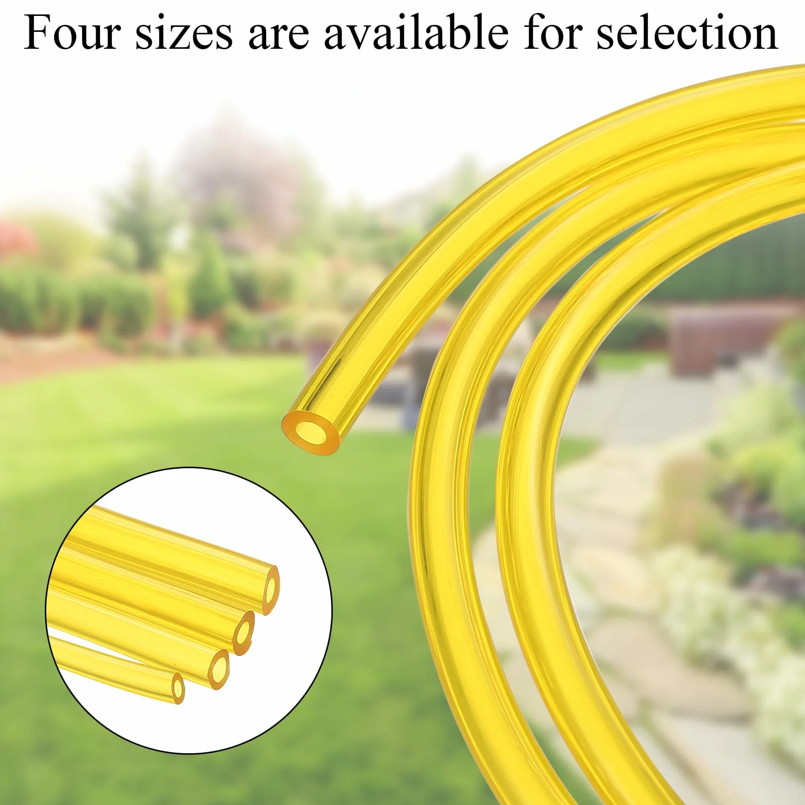 Zestaw 4 węży benzynowych 1 m do podkaszarki piły łańcuchowej skutera 2x3.5 mm 2.5x5 mm 3x5 mm