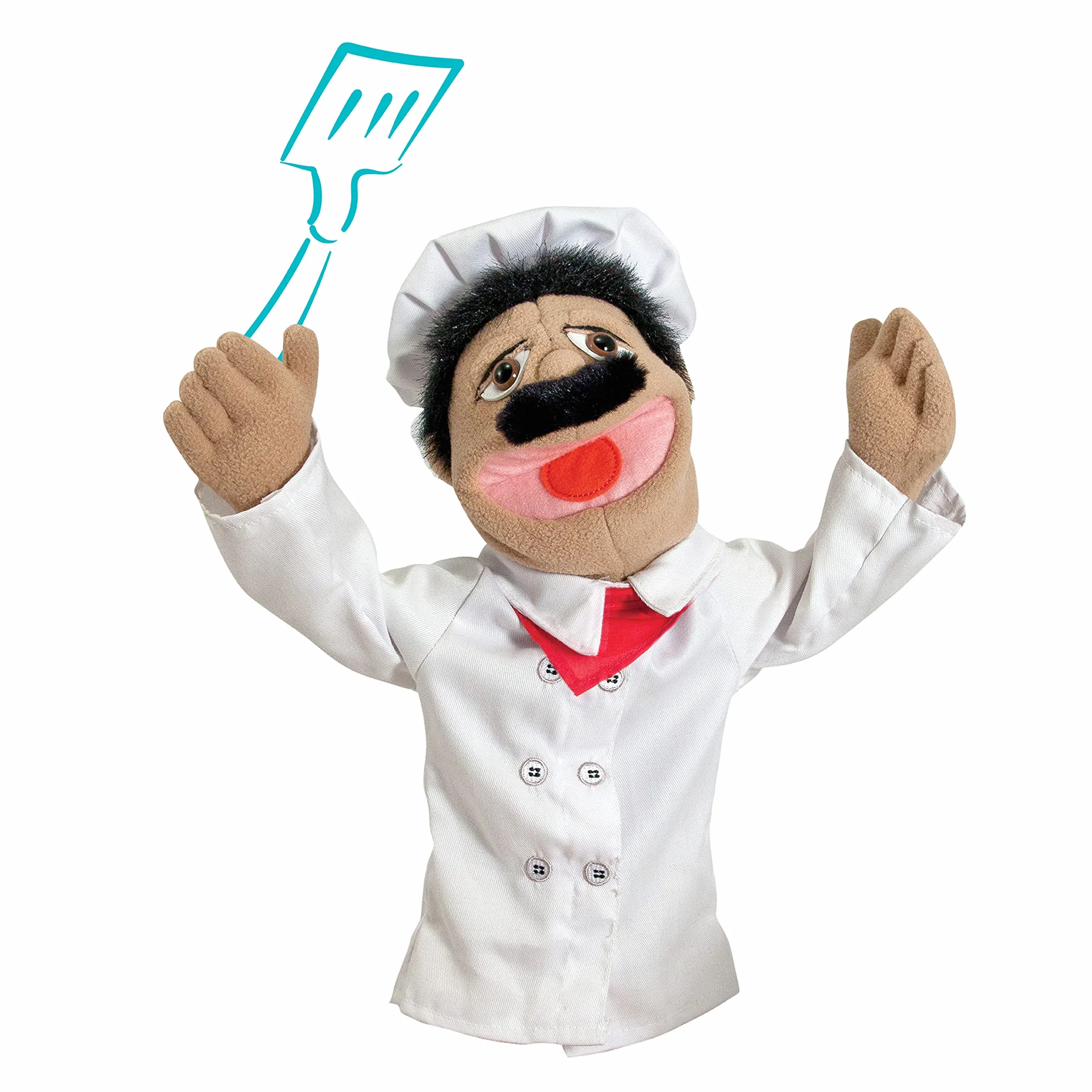 Melissa & Doug Chef Puppet With Detachable Wooden Rod for Animated Gestures