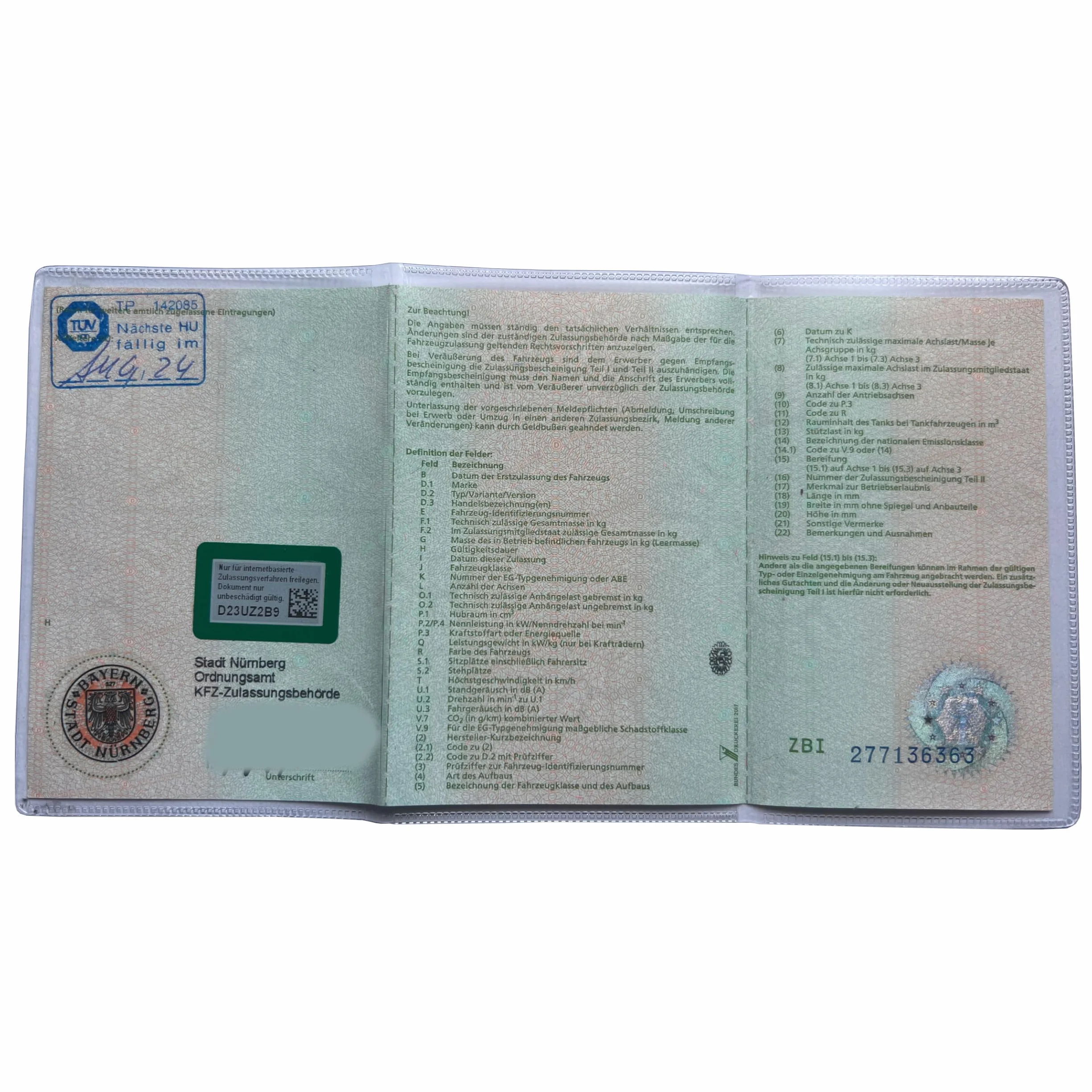 2 x etui na dokumenty rejestracyjne samochodu, przezroczyste etui ochronne na dokumenty samochodowe do otwierania (2 sztuki)