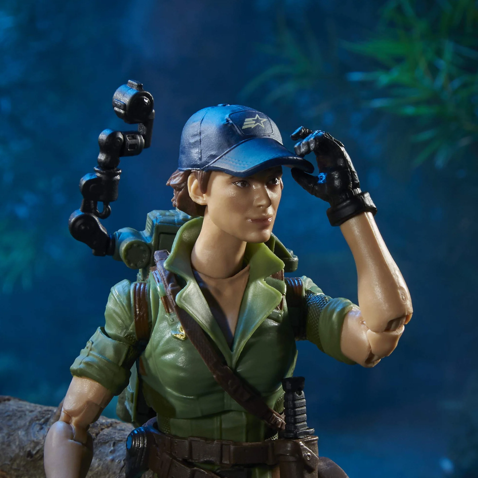 G.I. Joe Hasbro Classified Series Lady Jaye Figurka 25 Wysokiej jakości zabawka z kilkoma akcesoriami, skala 15,2 cm, z niestandardowym opakowaniem Art CS FIGURE ROCKET Żurawina