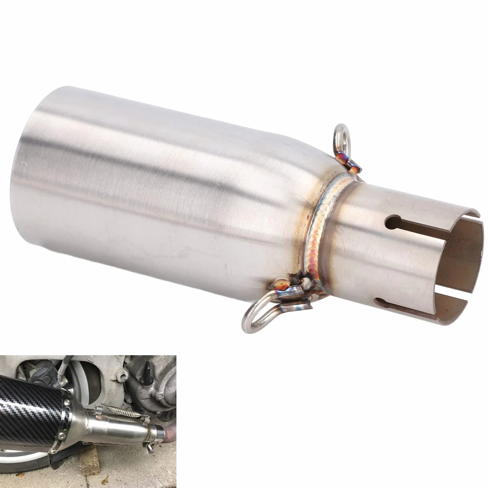 Środkowa Rura Wydechowa, Rura Wydechowa z łączem środkowym Montaż Motocykla dla Piaggio BEVERLY 125 300 MP3 125 250 300 LT X10 125
