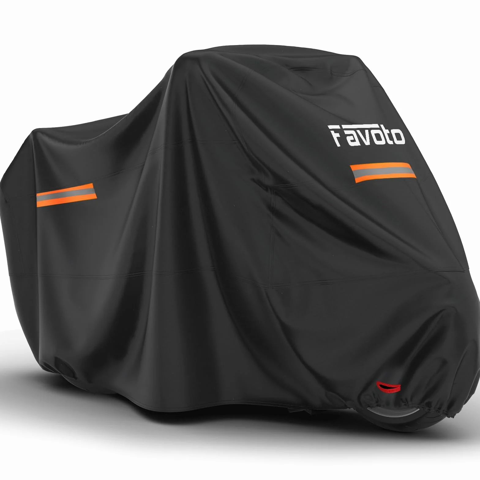 Favoto Pokrowiec na motocykl wodoszczelny 295 x 102 x 122 cm czarny