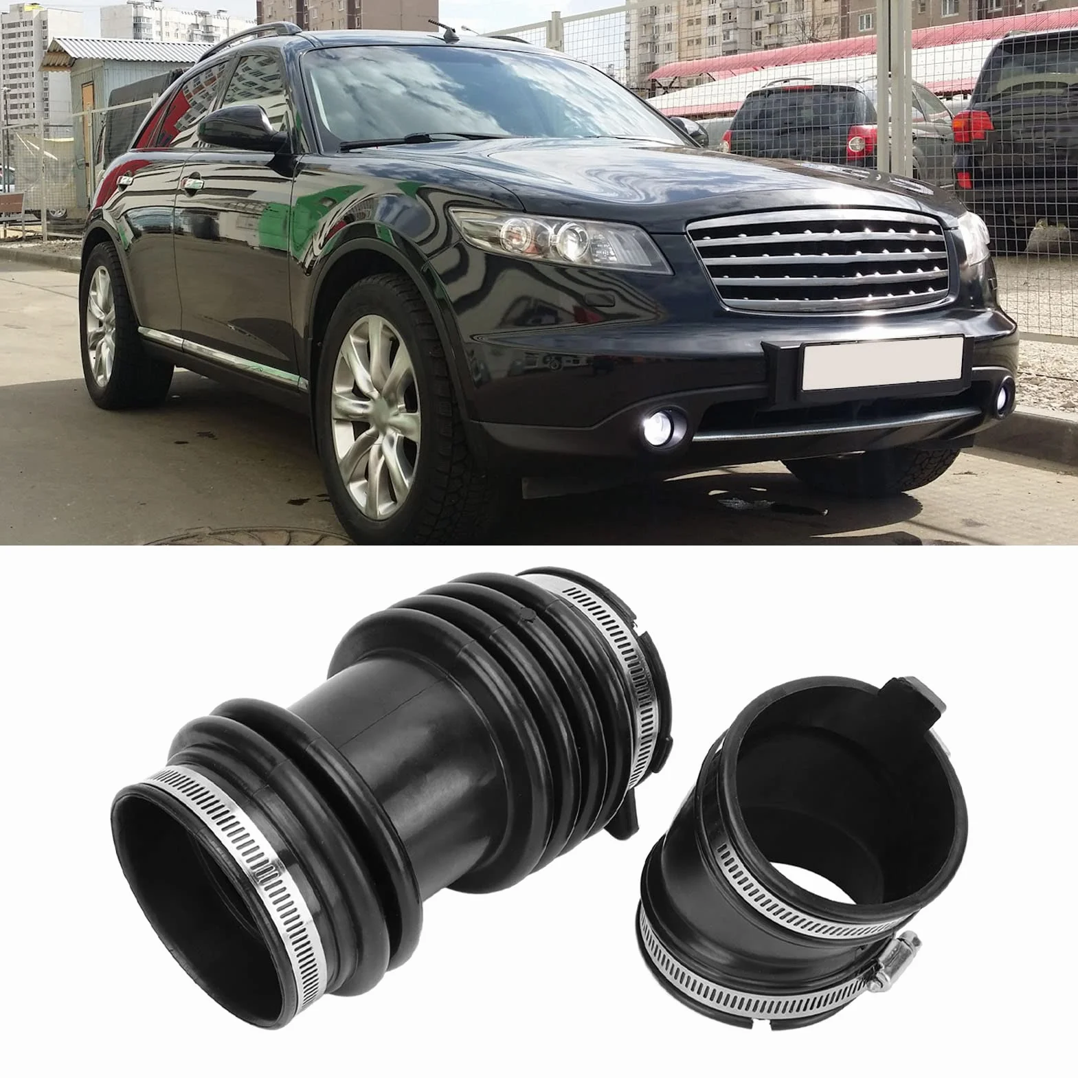 Qiilu Rura Wlotu Powietrza 16756CG000 dla INFINITI FX35 FX45 2 Sztuk Wymiana
