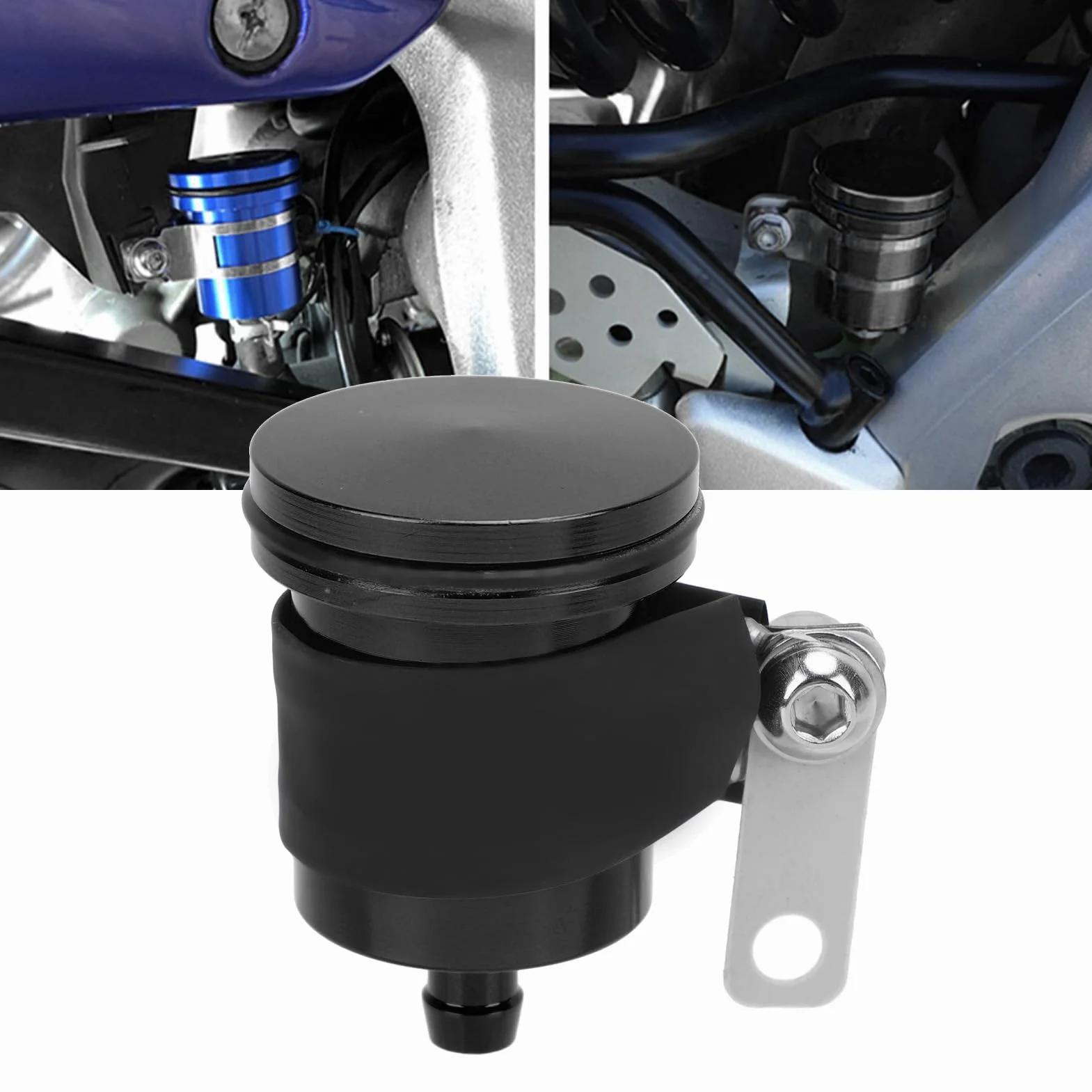Zbiornik Płynu Hamulcowego Motocykla Uniwersalny Aluminiowy Cylinder Hamulcowy Kubek dla YZF R1 R3 R6 R25 R15 R125 600R 40ml Uniwersalny Zbiornik Płynu Hamulcowego Motocykla