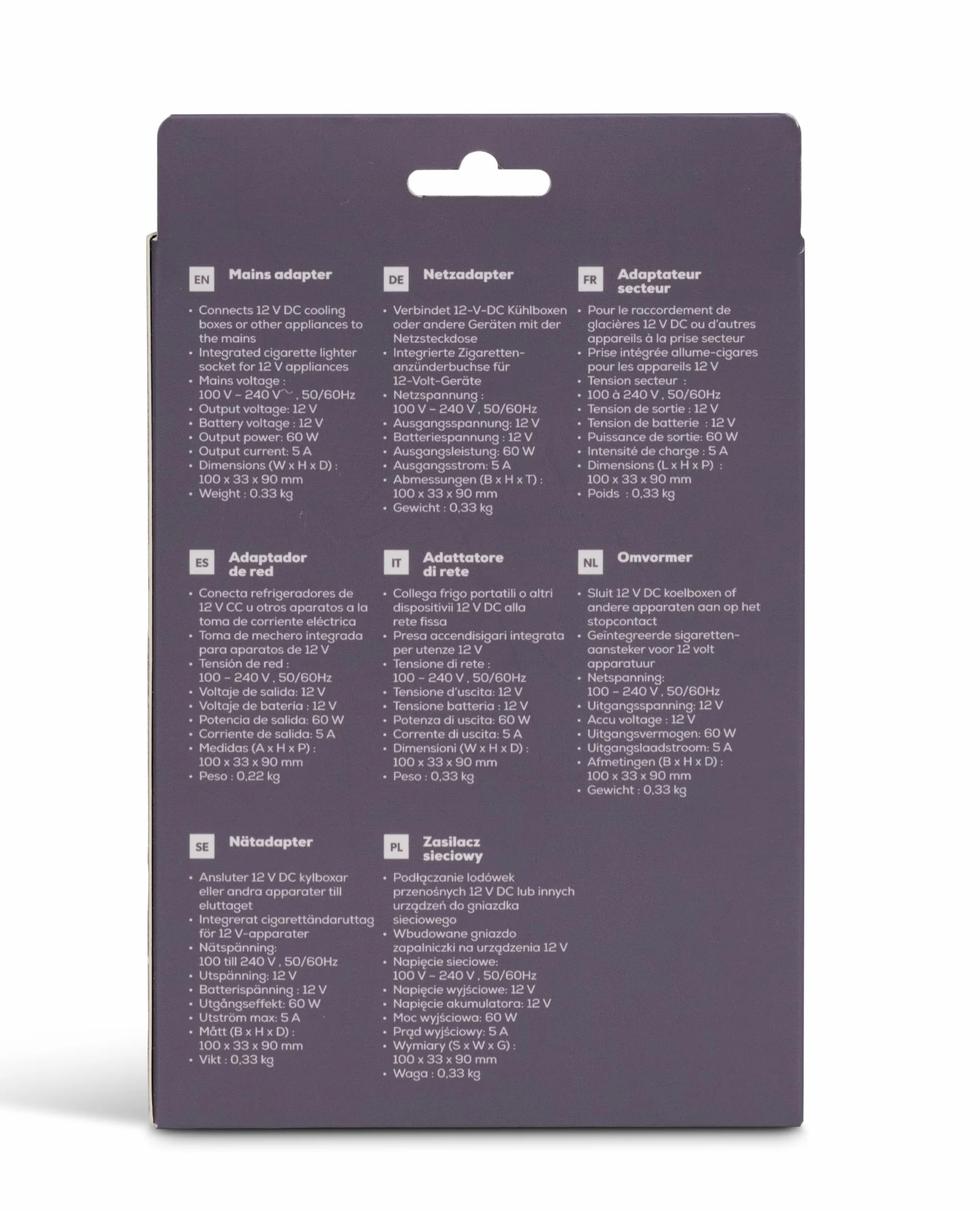 IGLOO IPS60 Przetwornica 12V / Konwerter – adapter do lodówek termoelektrycznych przez gniazdo zapalniczki – niezawodny, kompaktowy & bezpieczny – idealny do auta, kampera, łodzi & outdoor