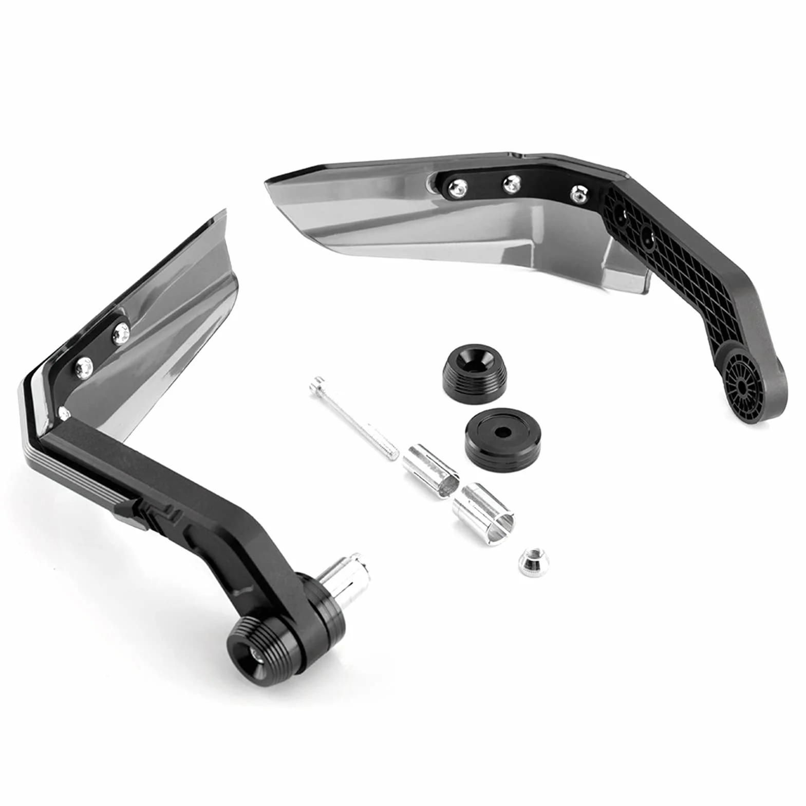 Shkalacar Motocyklowe osłony dłoni motocyklowe anodowane uniwersalne osłony kierownicy 7/8 cala, 1 para