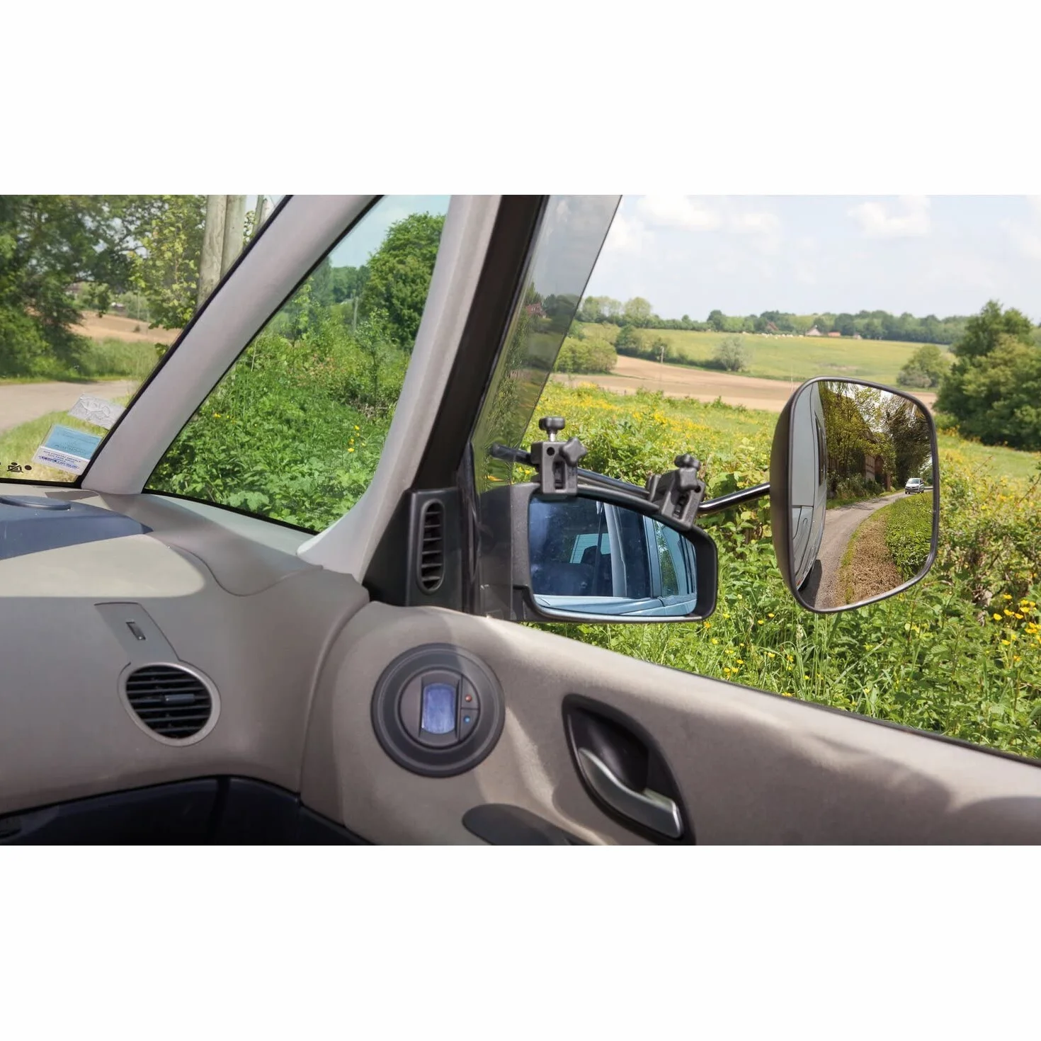 Milenco Grand Aero Mirror XXL Convex uniwersalne lusterko zestaw 2 szt. z torbą