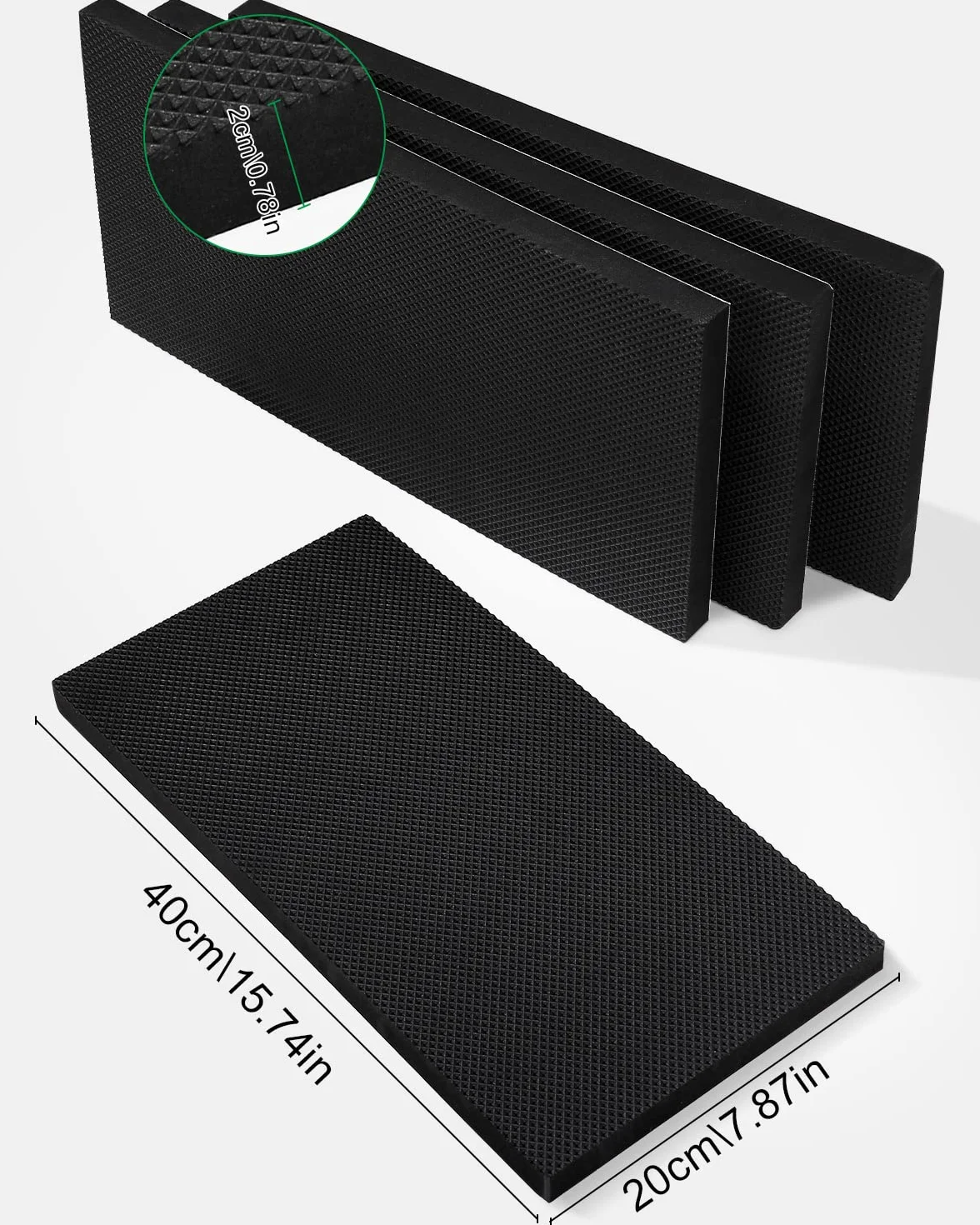 4 Garaże ochrona ścian 40 x 20 x 2 cm, samoprzylepna pianka ochronna krawędzi, dart garażu ochrony ściany wyściółki, ochrony krawędzi drzwi dla drzwi samochodowych, garaży i carport (Czarny)