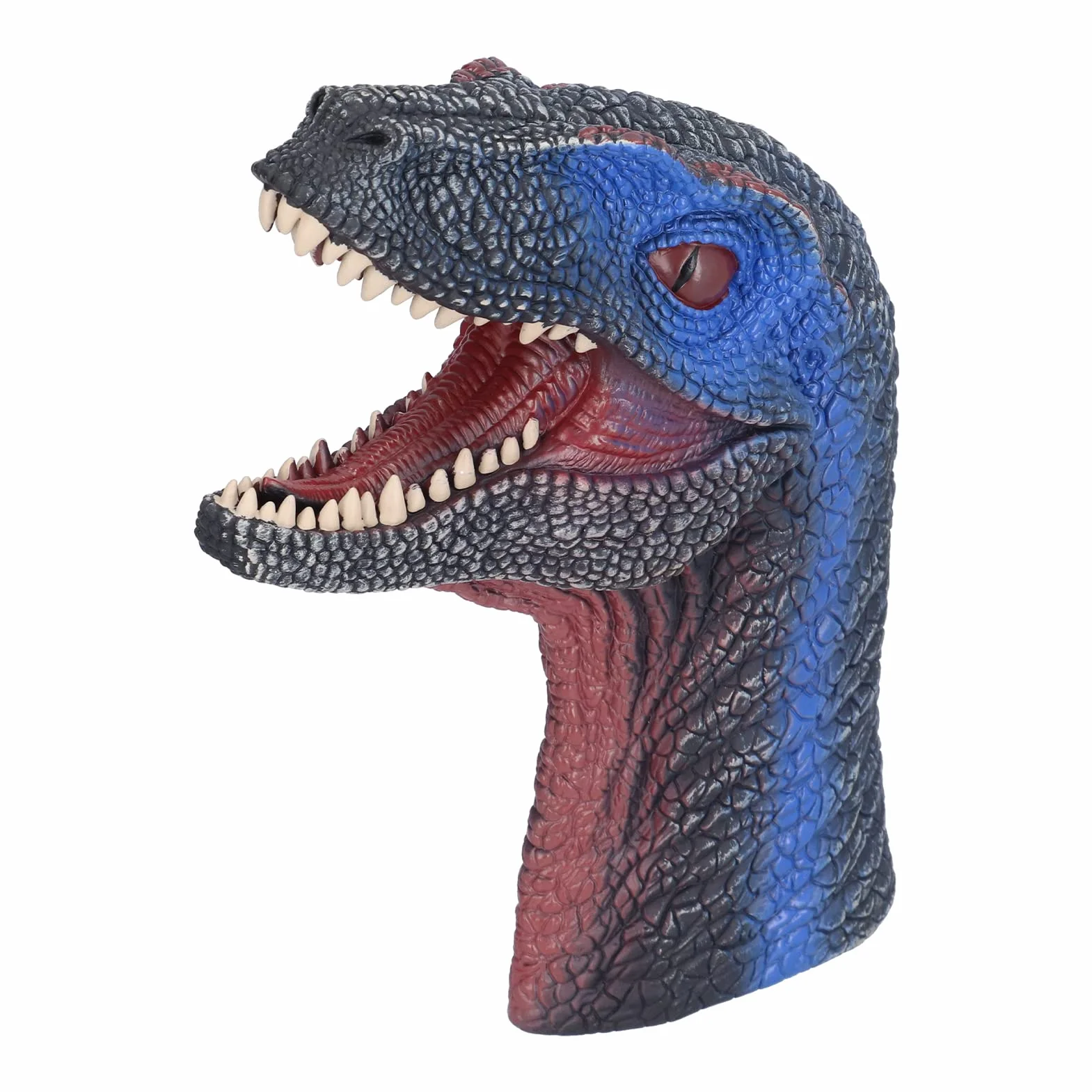 Cryfokt Pacynka Dinozaura Interaktywna Miękka Gumowa Zabawka dla Dzieci, Usta Sterowane Palcami, Kształt Tyrannosaurus Rex dla Rodziców i Dzieci, 10,6 X 8,3 X 4,3 Cala