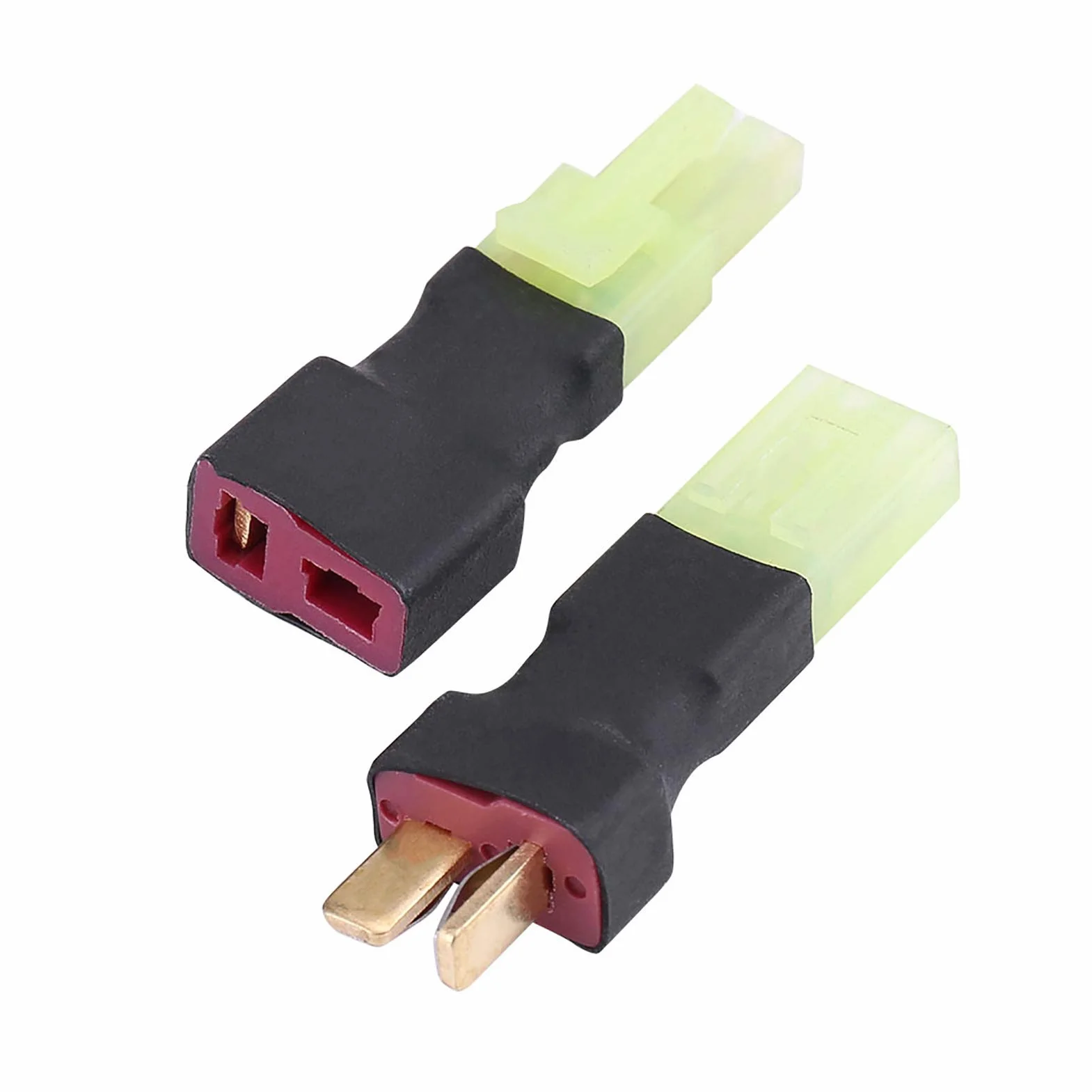 Mini adapter do T, duży żeński do wtyczki T w stylu Deans męski adapter RC kabel adaptera baterii złącze bananowe, do modeli deformacji RC akcesoria