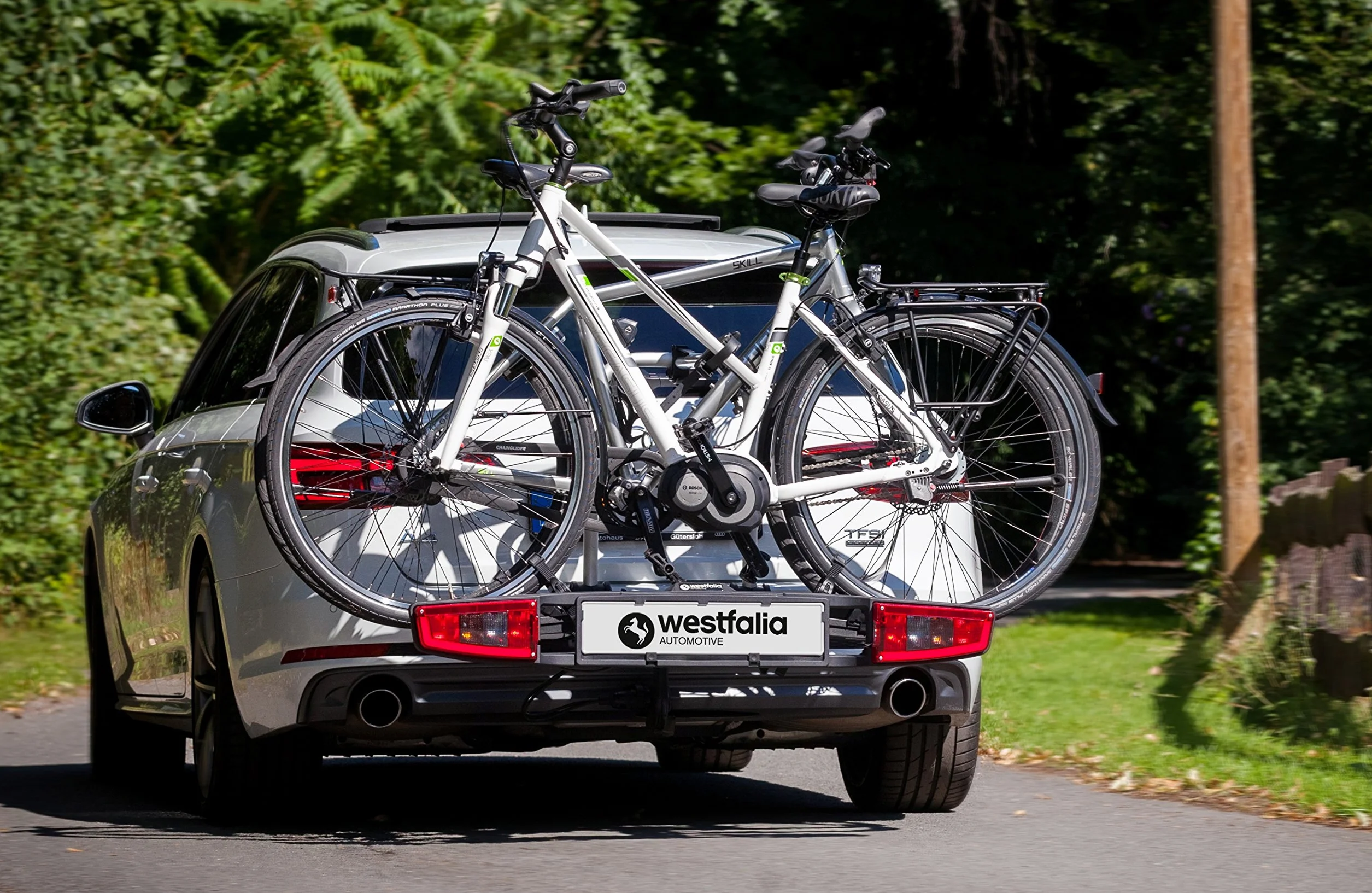 Westfalia Automotive Bagażnik Rowerowy na 2 Rowery Czarny Srebrny